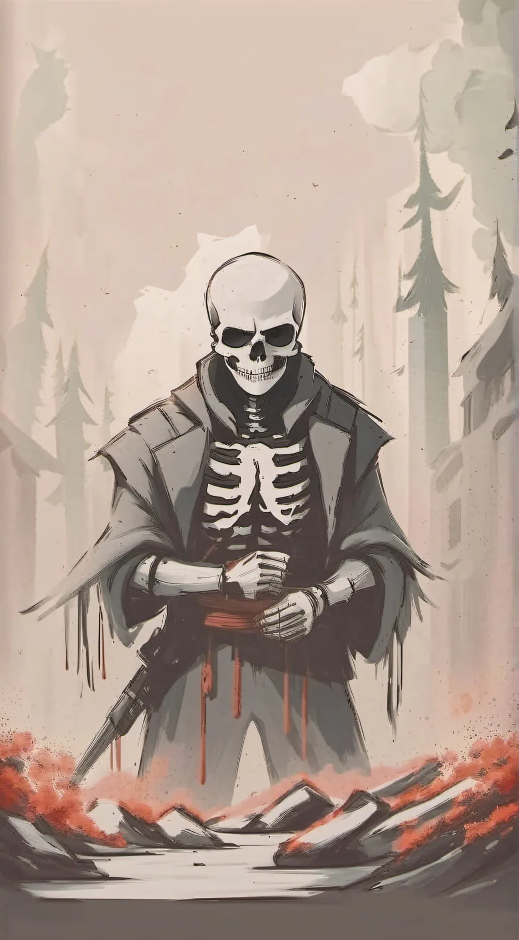 ai character: sans background