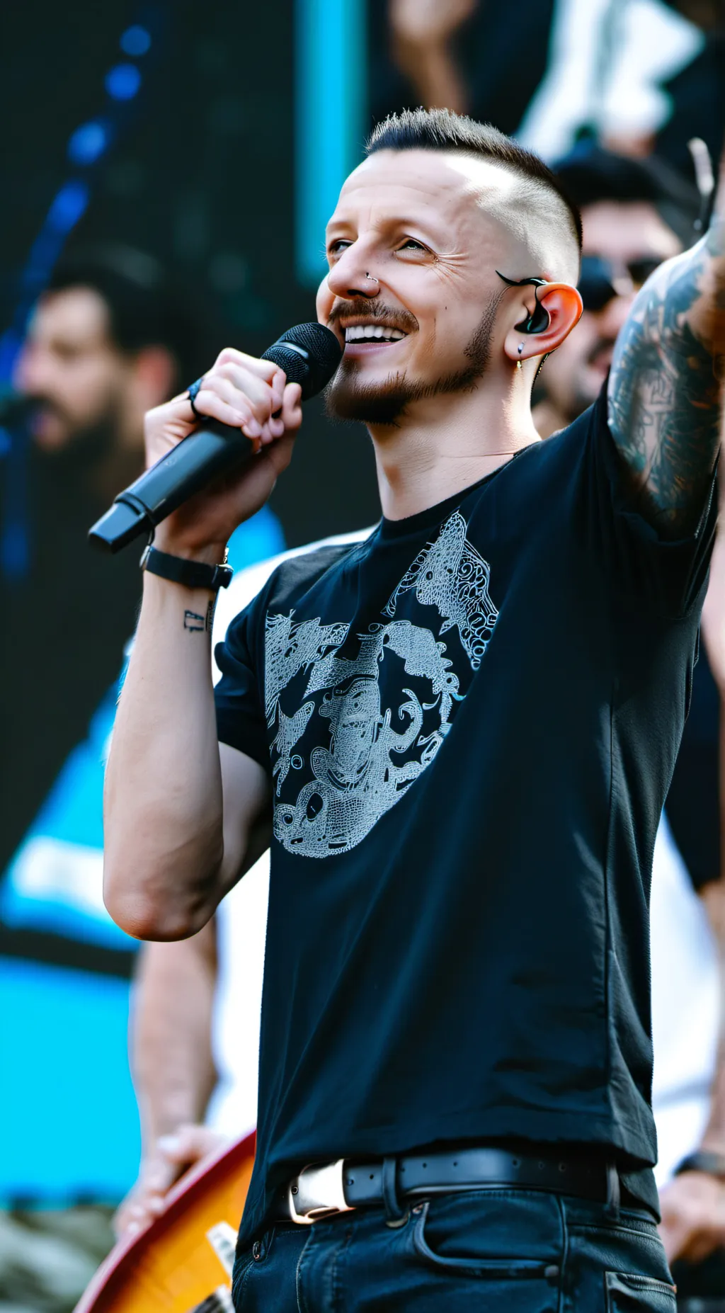 ai character: chester bennington background