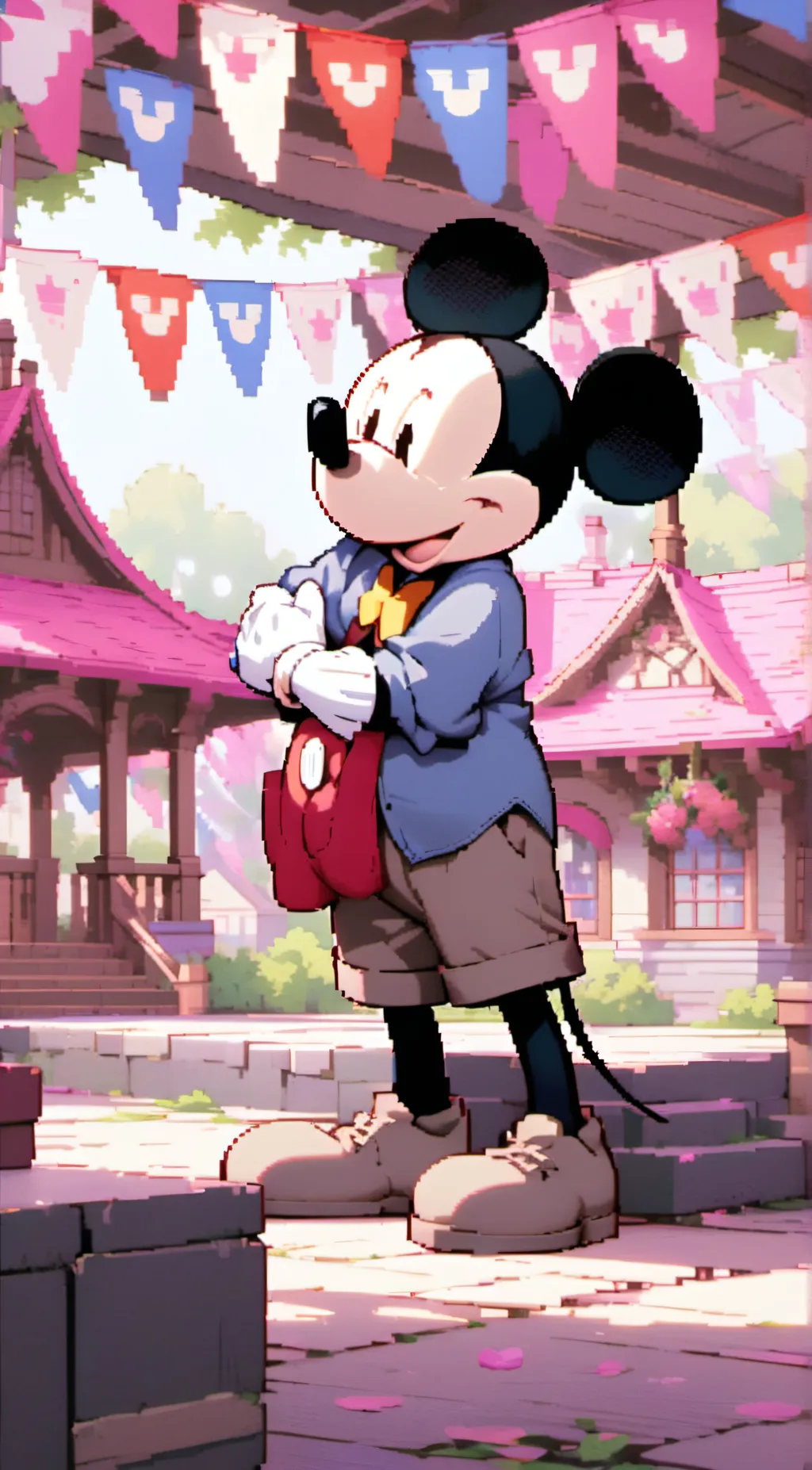 ai character: Mickey mouse background