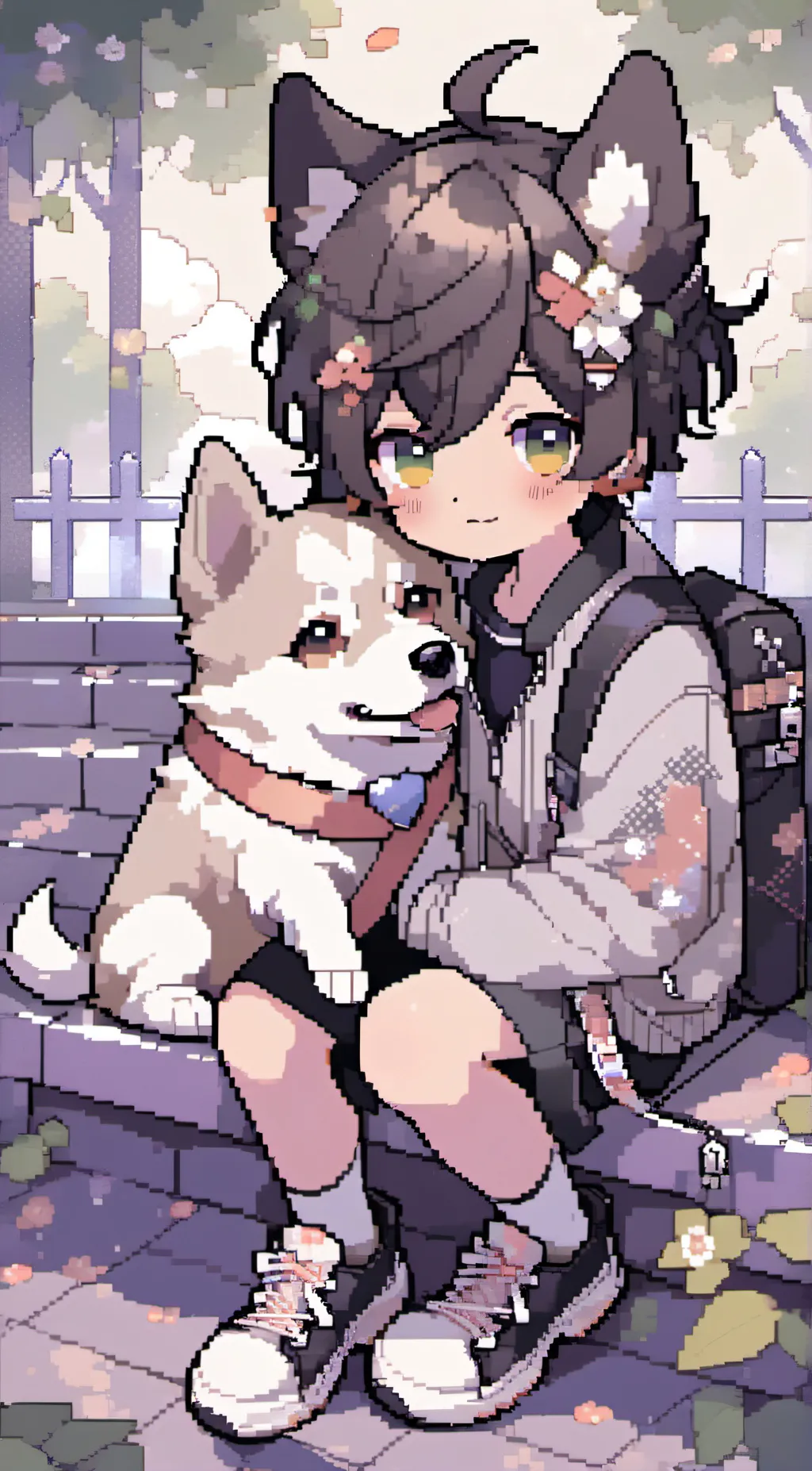ai character: Doggy boy~ background
