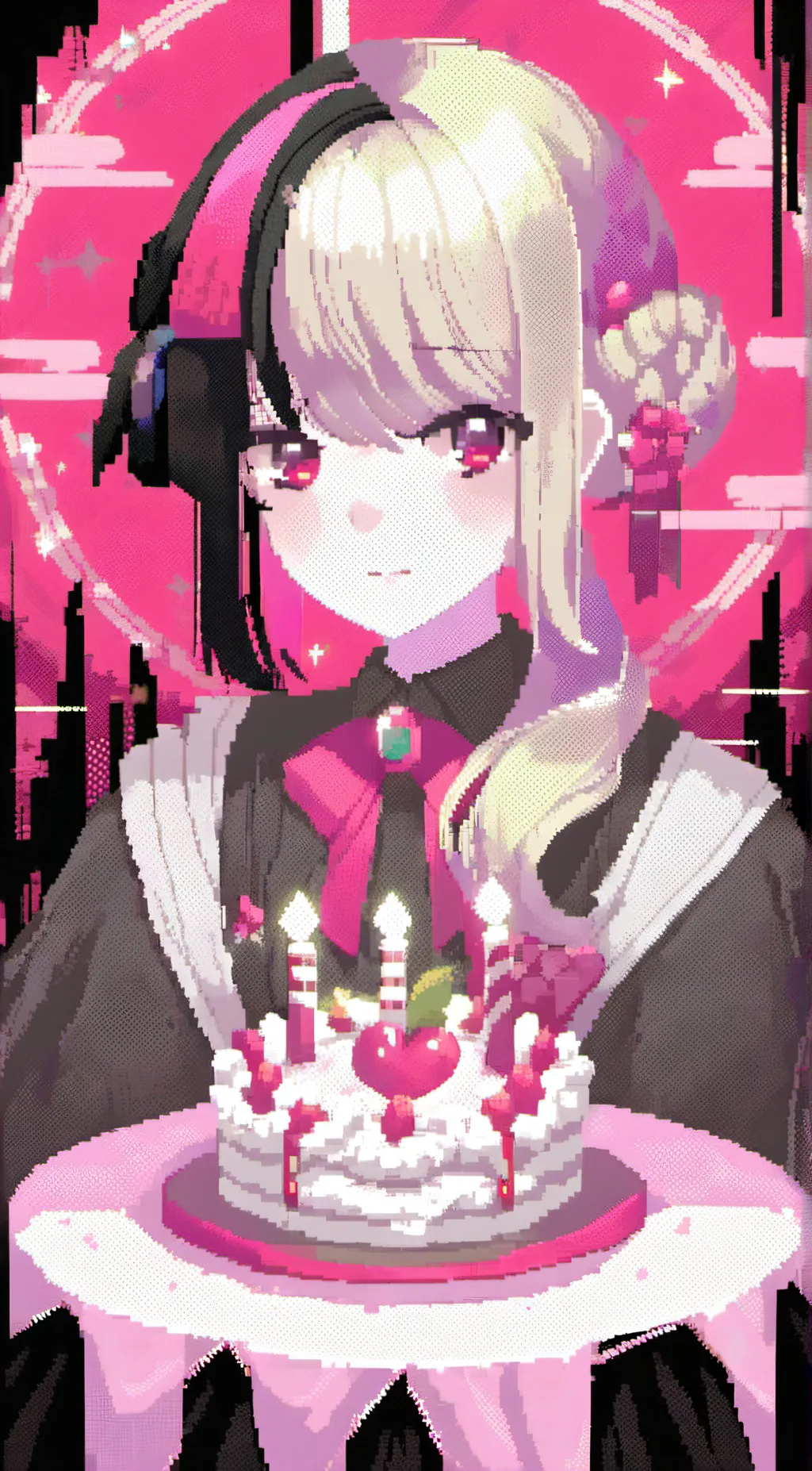 ai character: Lucky  background