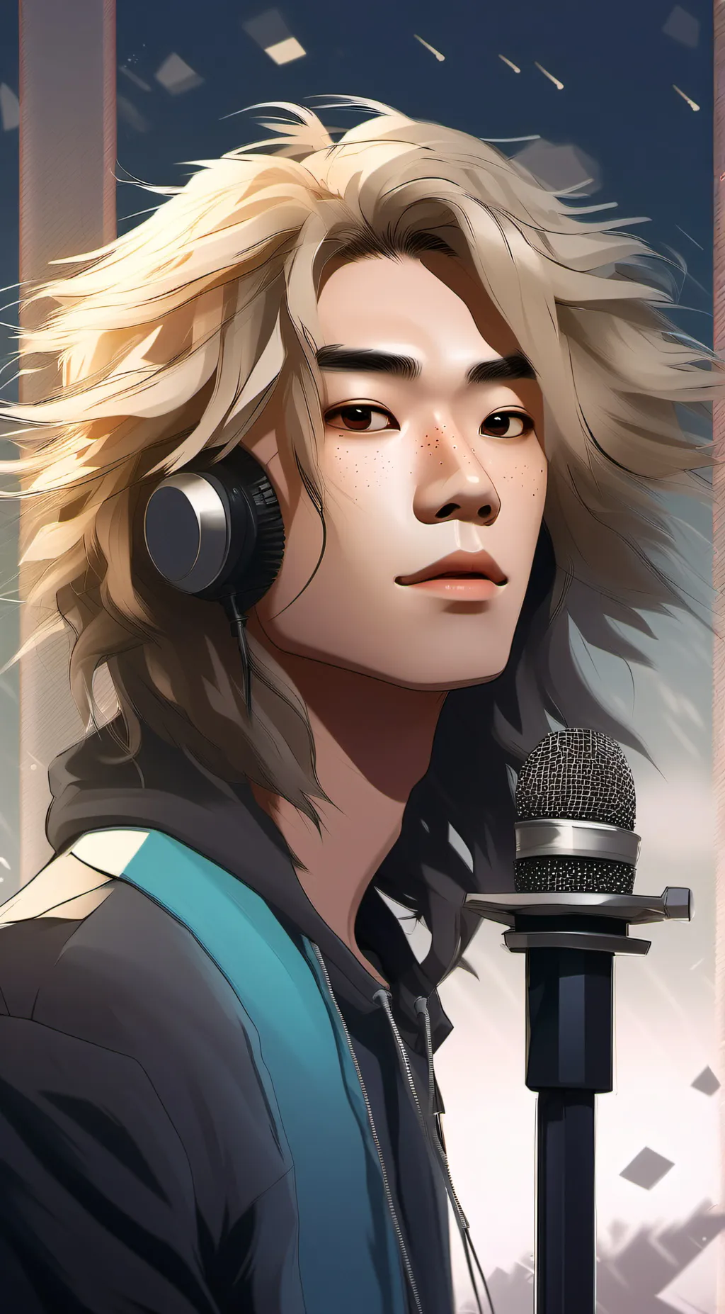 ai character: Dos Yeon  background