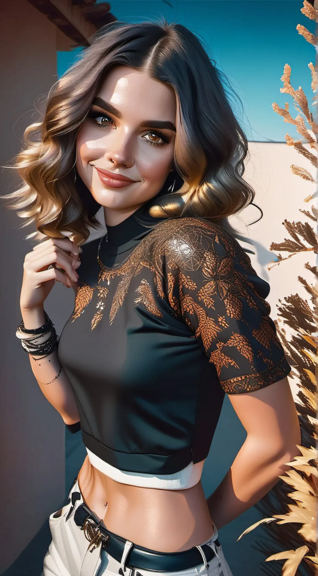 ai character: Sasha Grey background
