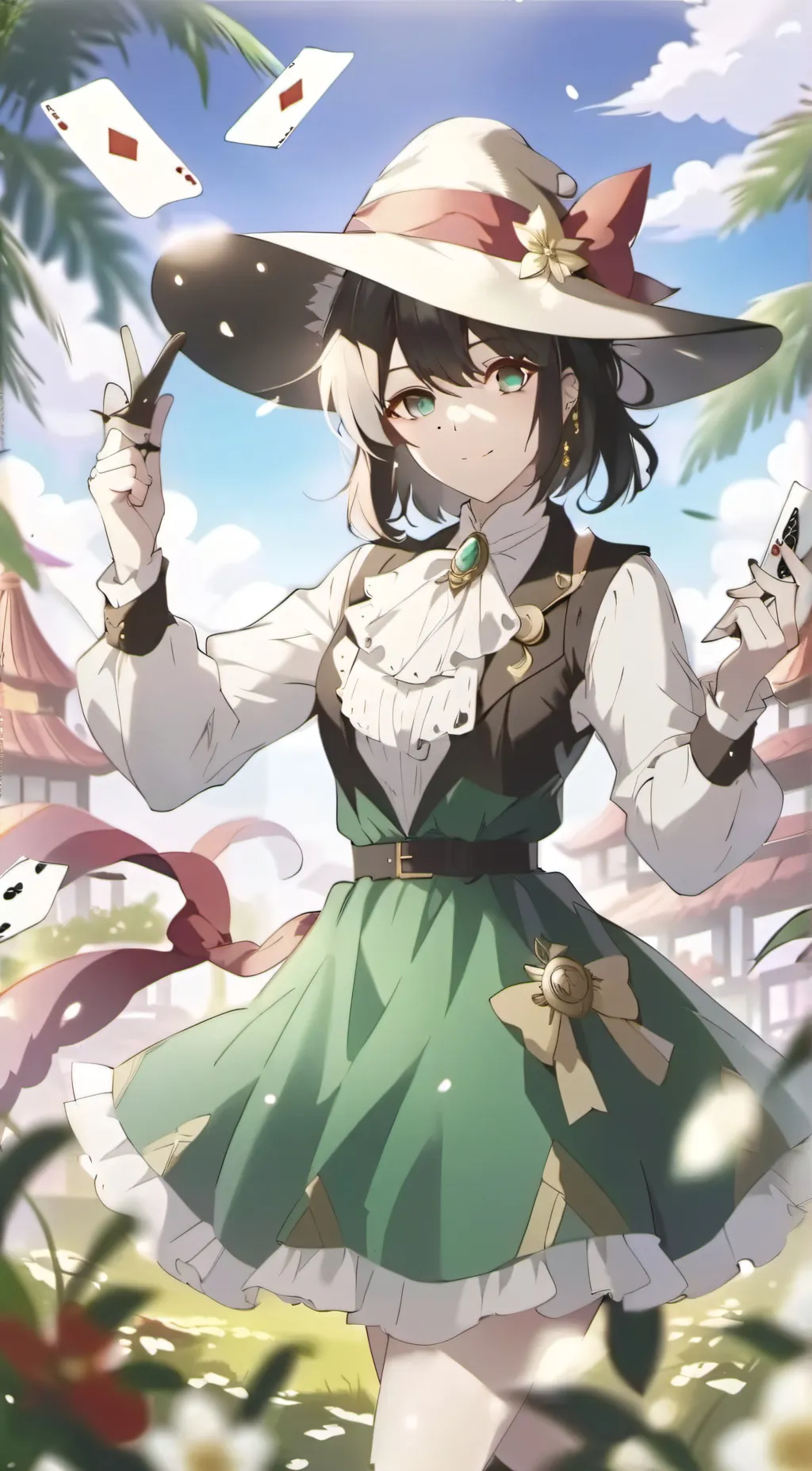 ai character: Diamond  background