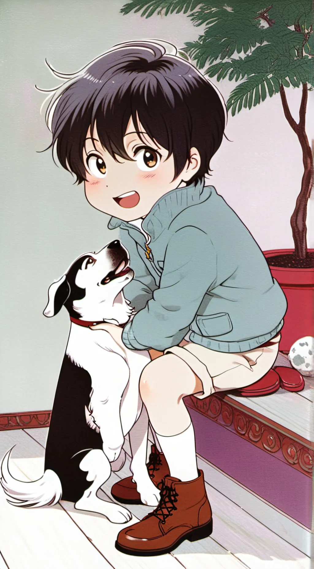 ai character: Puppy background