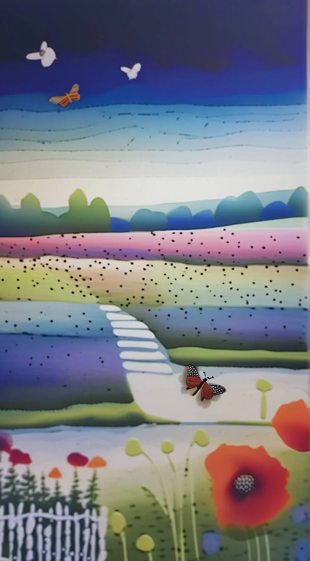ai character: smiling critters background