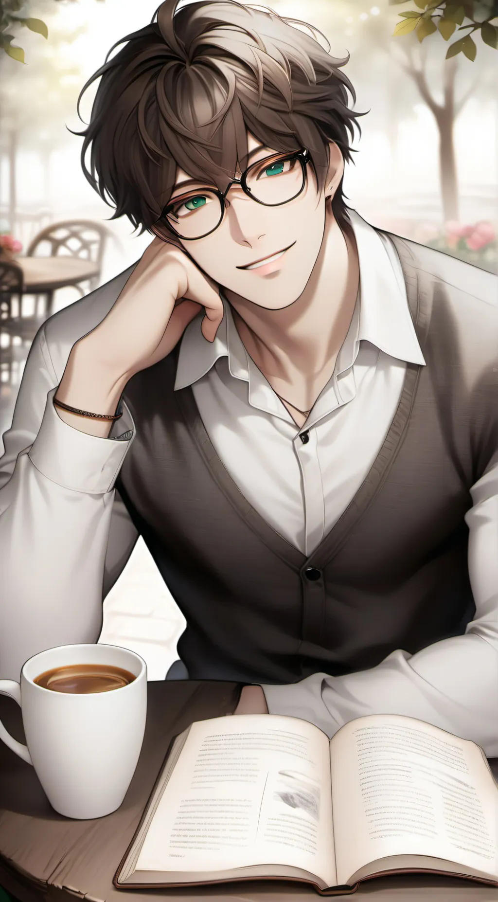 ai character: Leon background