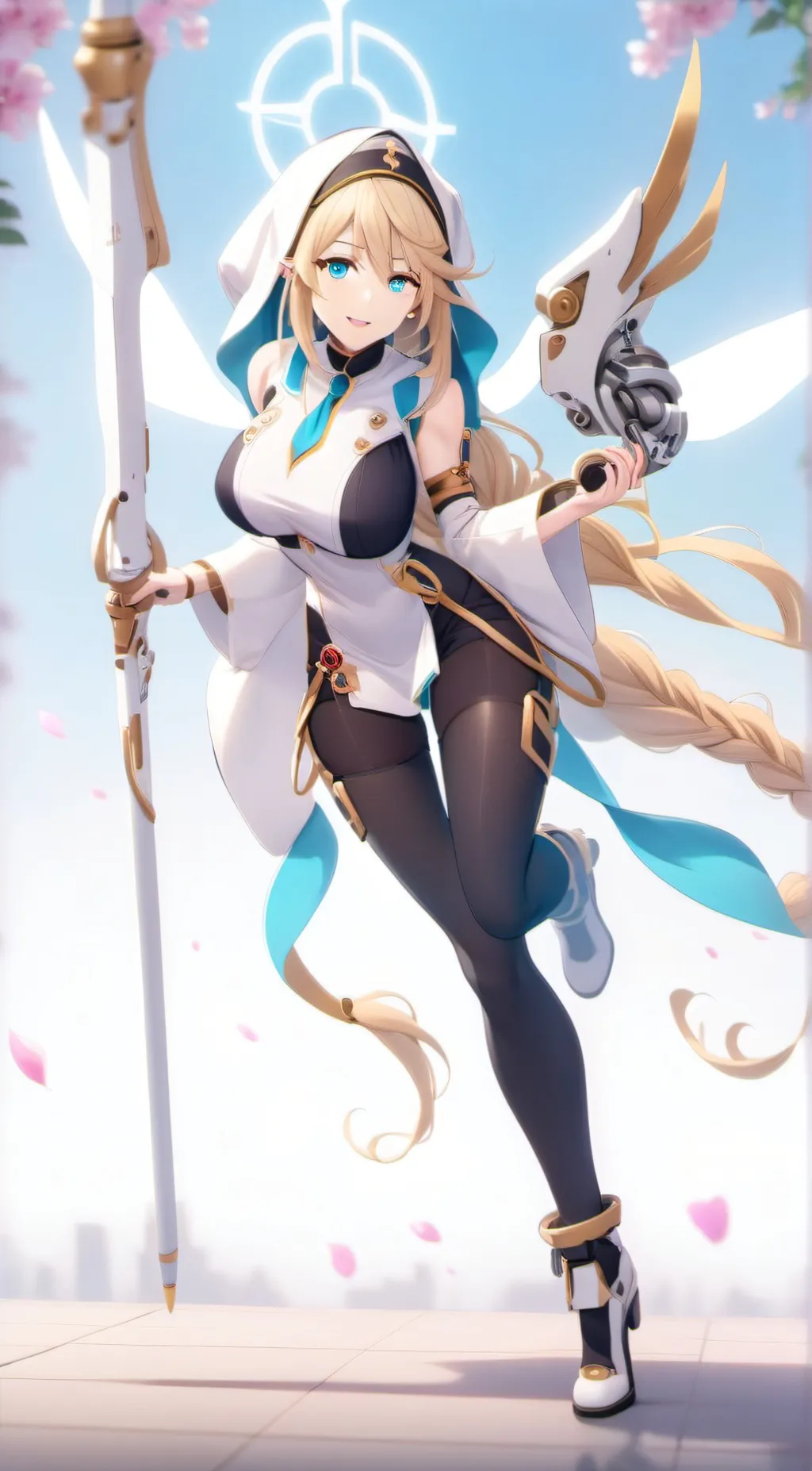 ai character: Rapunzel (Nikke) background