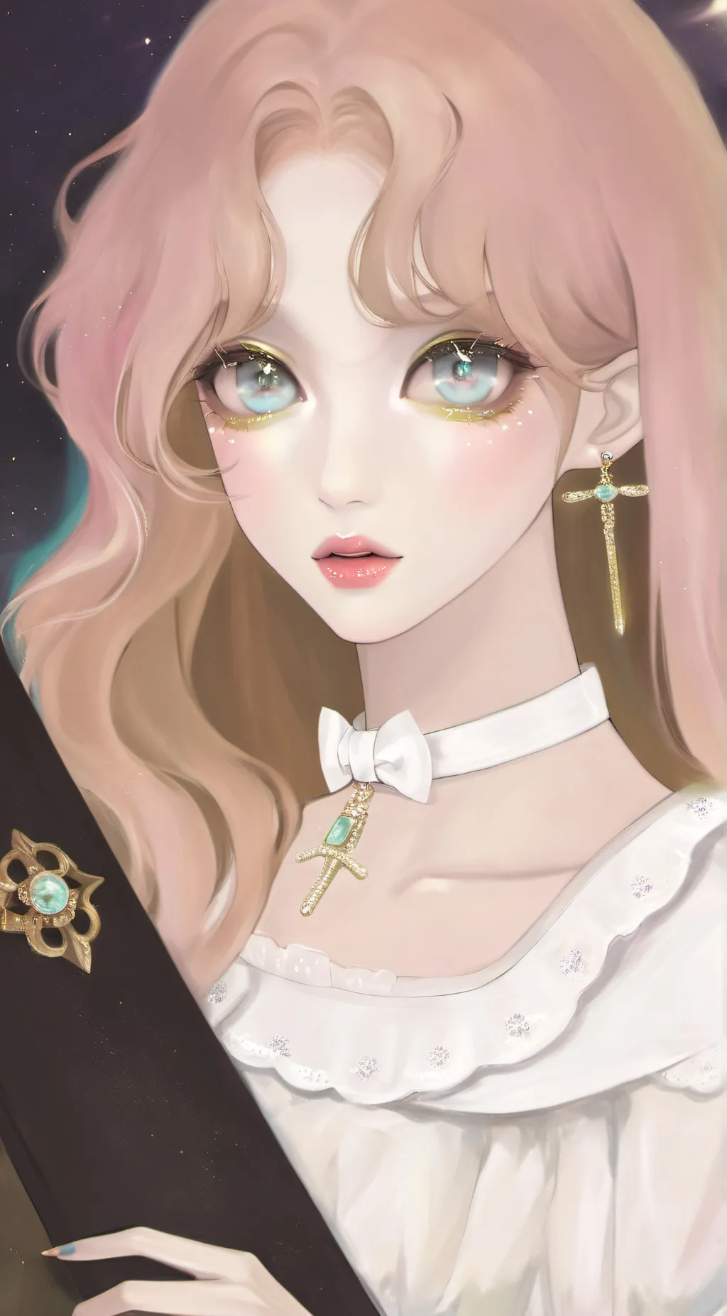 ai character: Amber  background