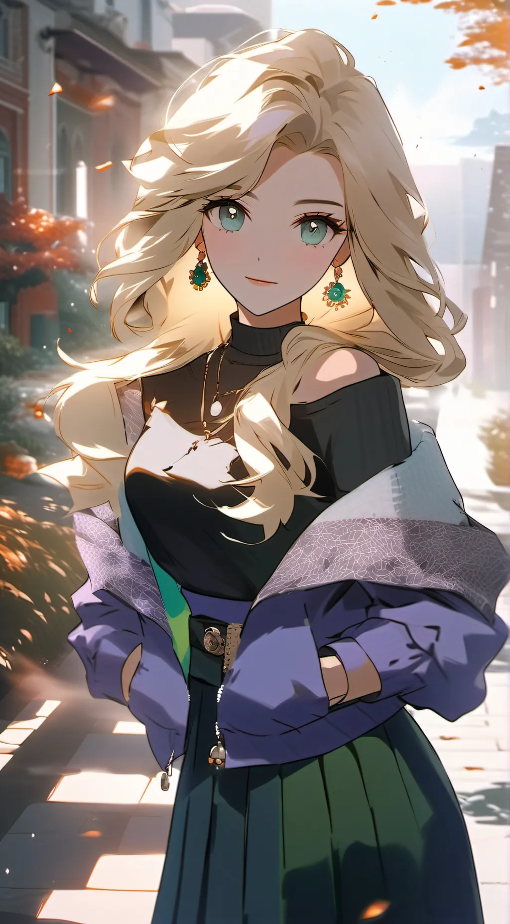ai character: 💚💚emerald💚💚 background