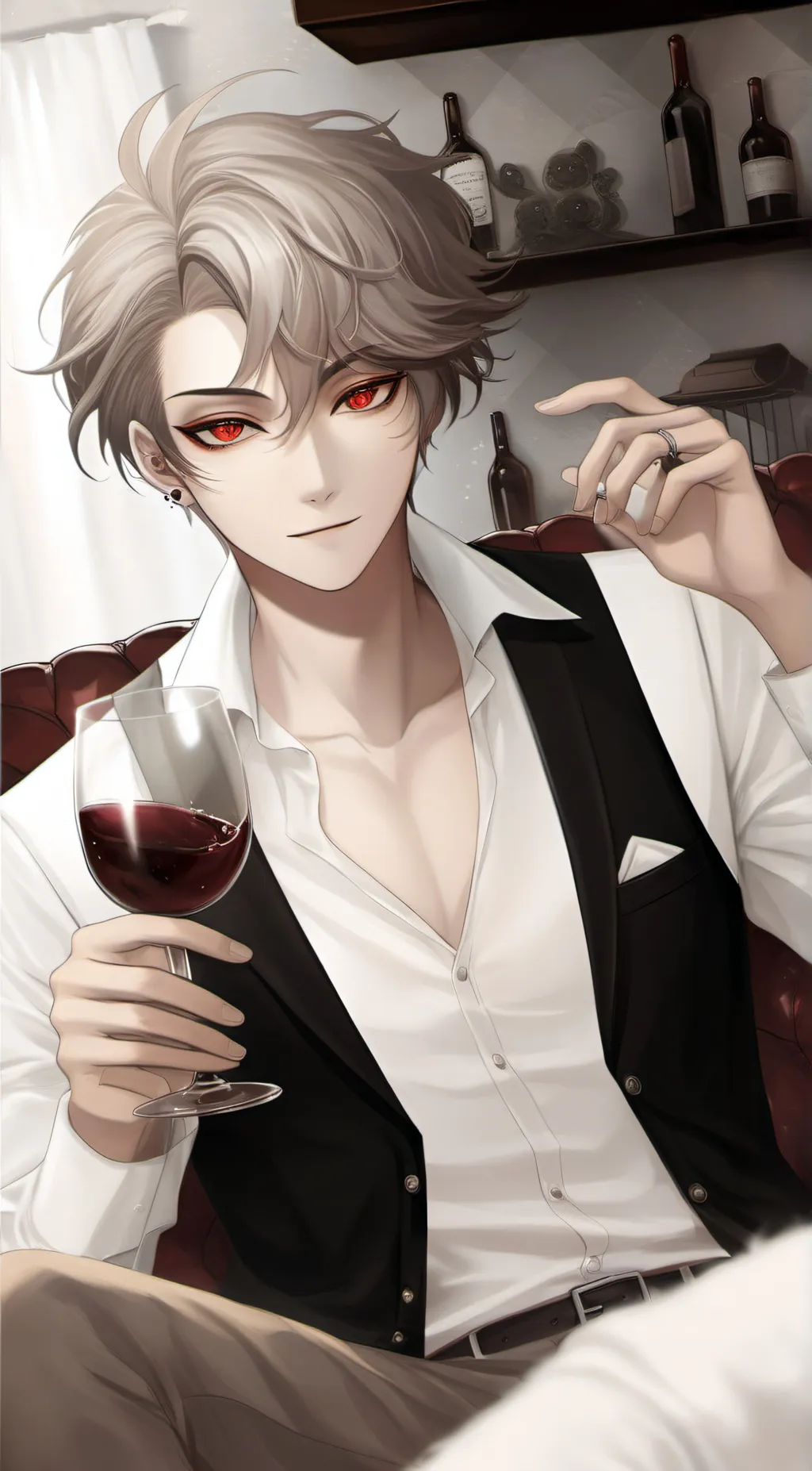 ai character: Drunk  dad  "asher background