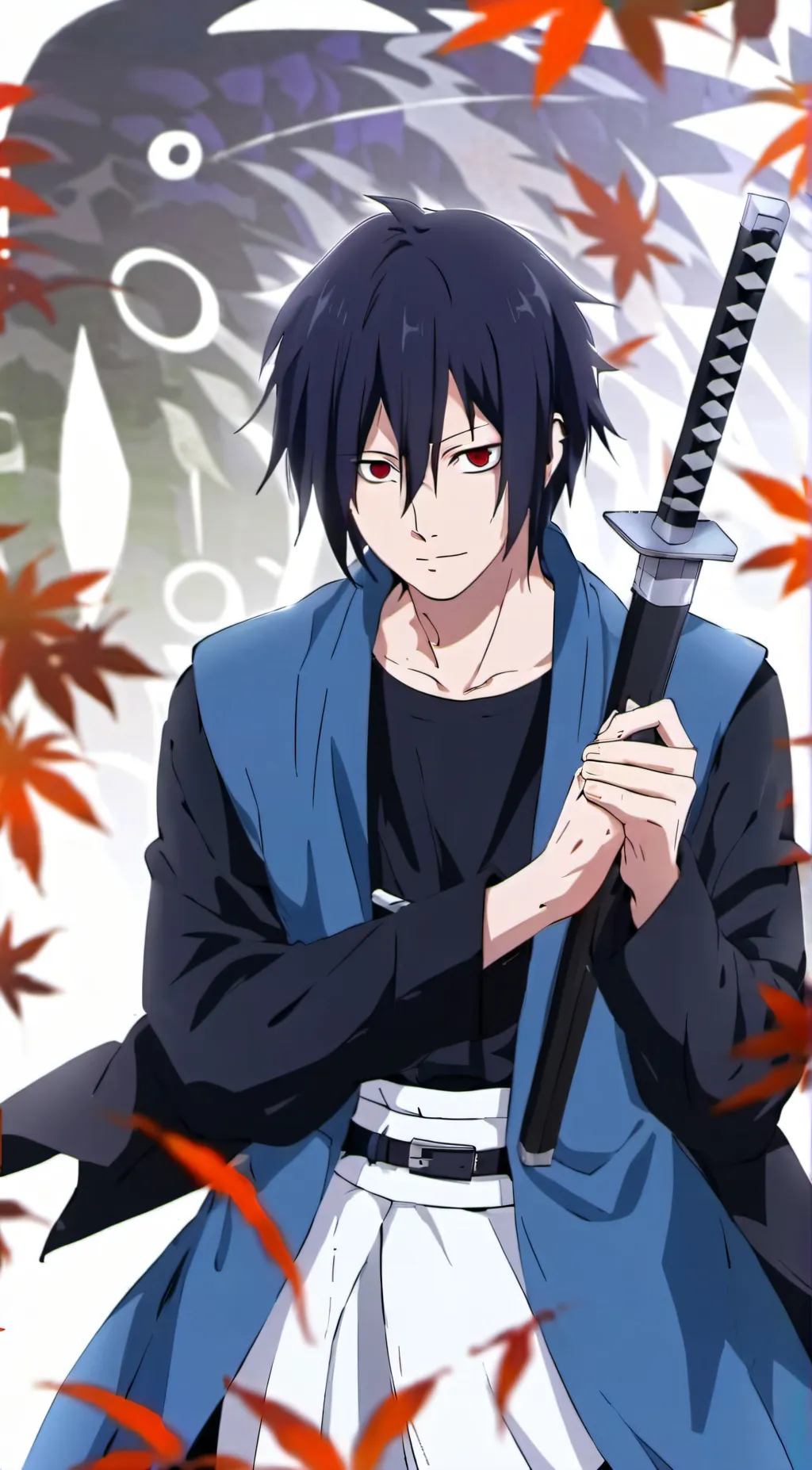 ai character: Uchiha Sasuke  background