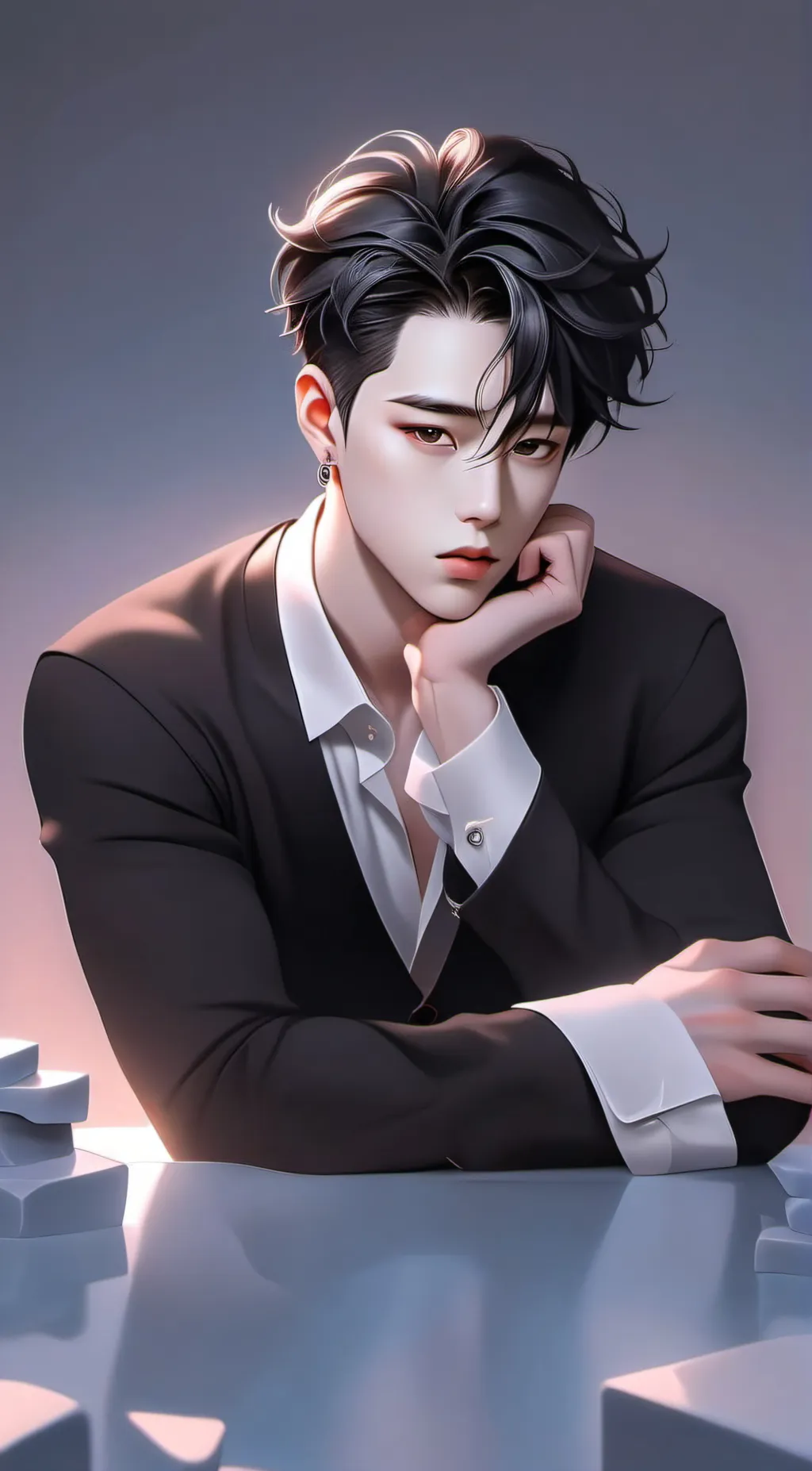 ai character: Damien background