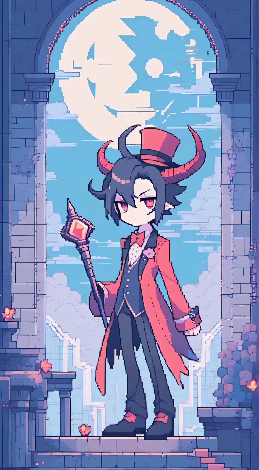 ai character: Lucifer morningsta background