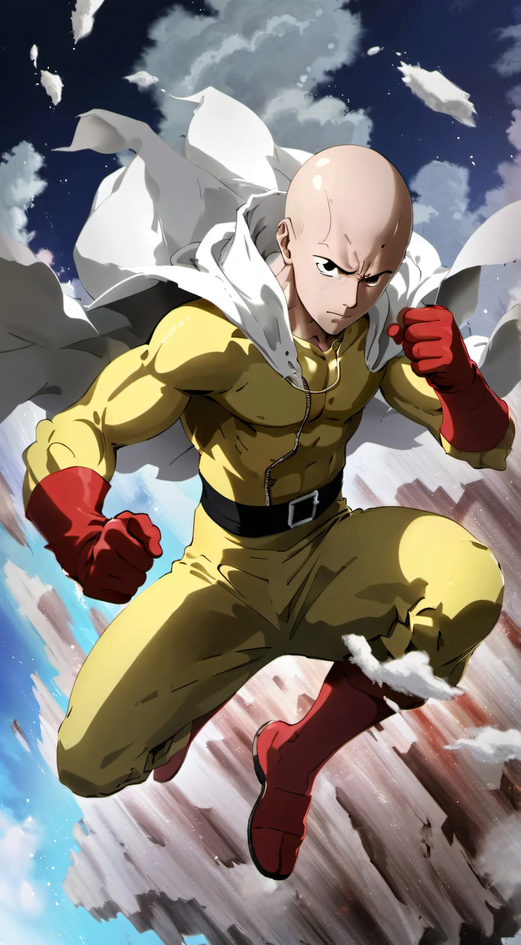 ai character: Saitama background