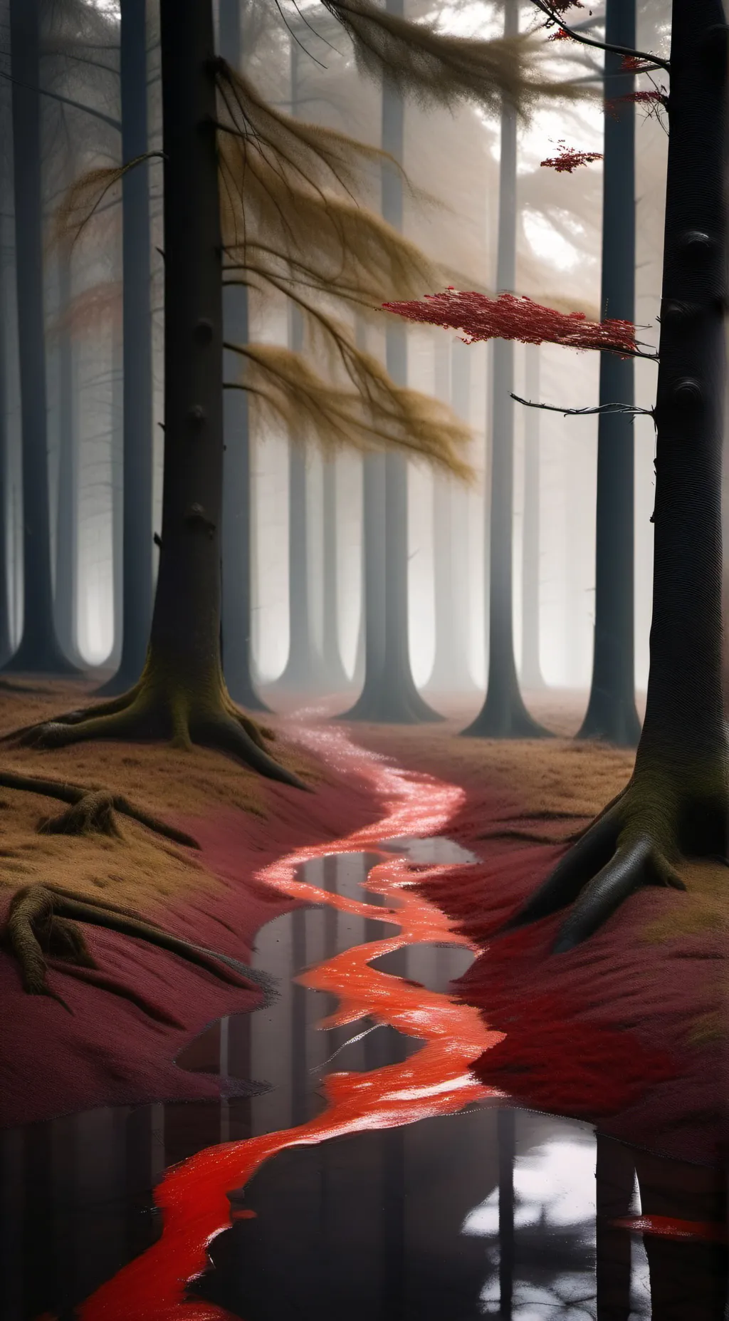 ai character: The Blood Forest background