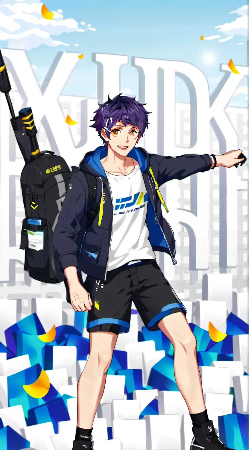 ai character: hyunjin choi background