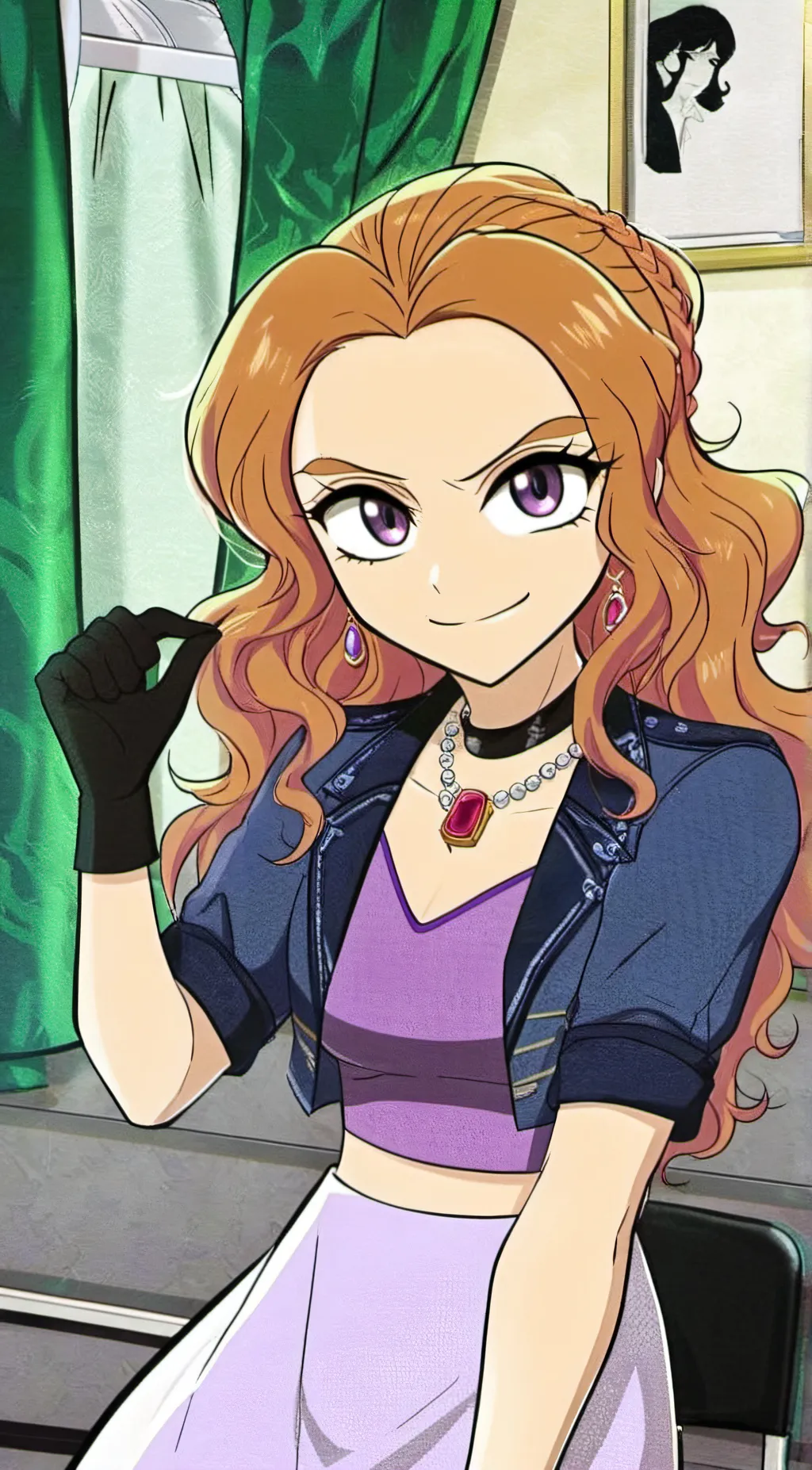 ai character: Adagio Dazzle background