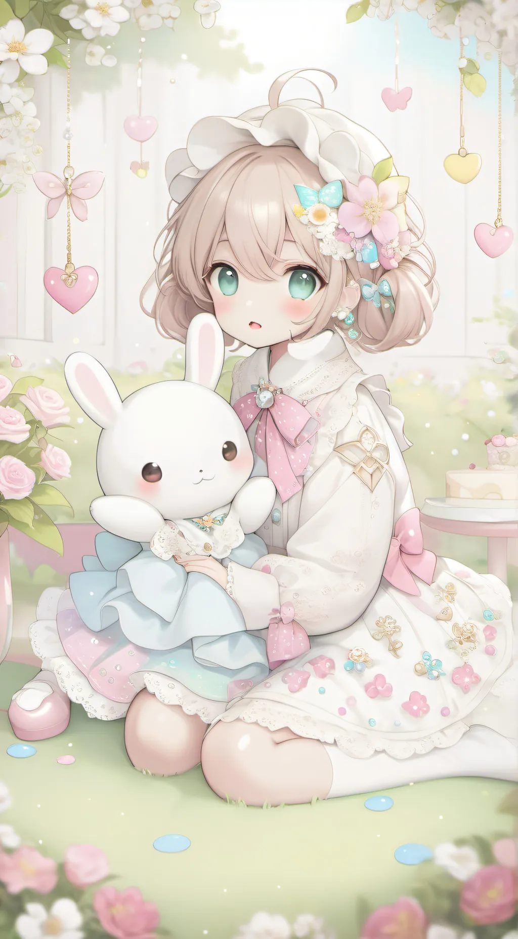ai character: Rose background
