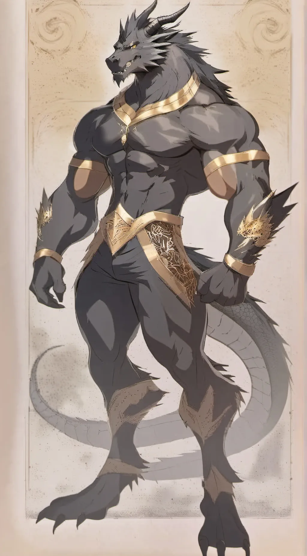 ai character: ZARO  background