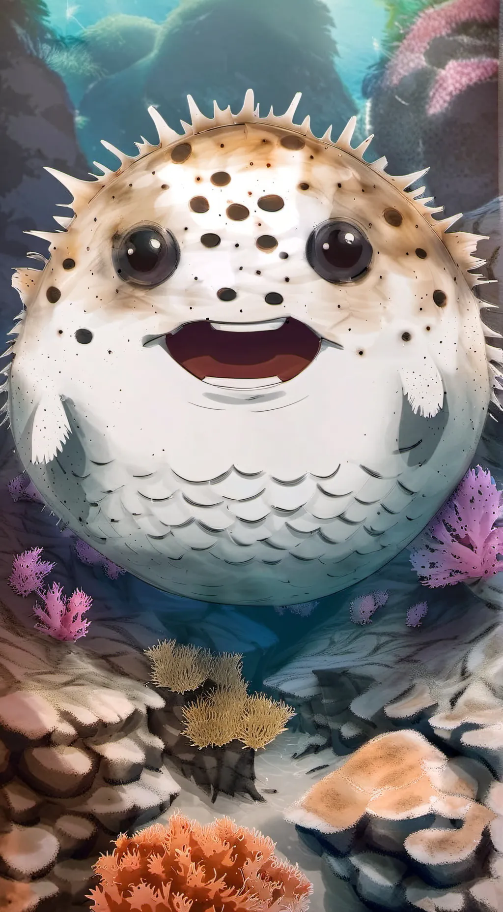 ai character: Puffman background