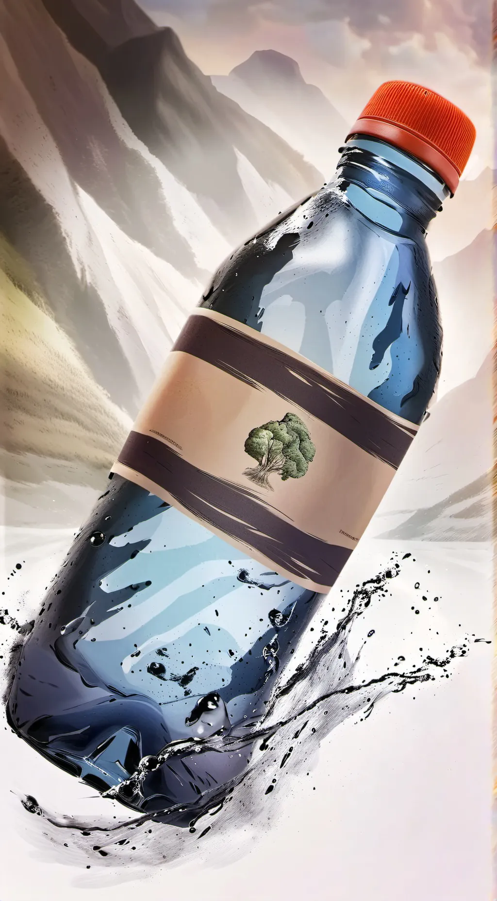 ai character: water background