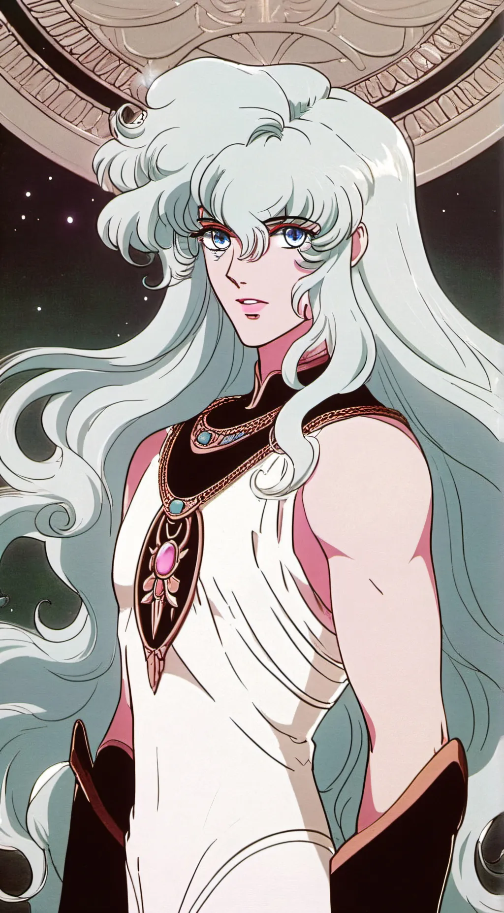 ai character: Pisces Aphrodite  background