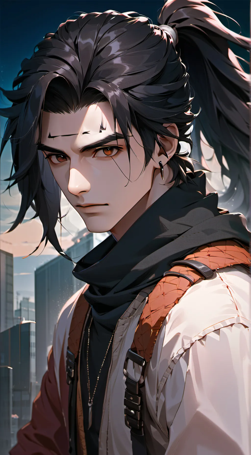ai character: Ice background