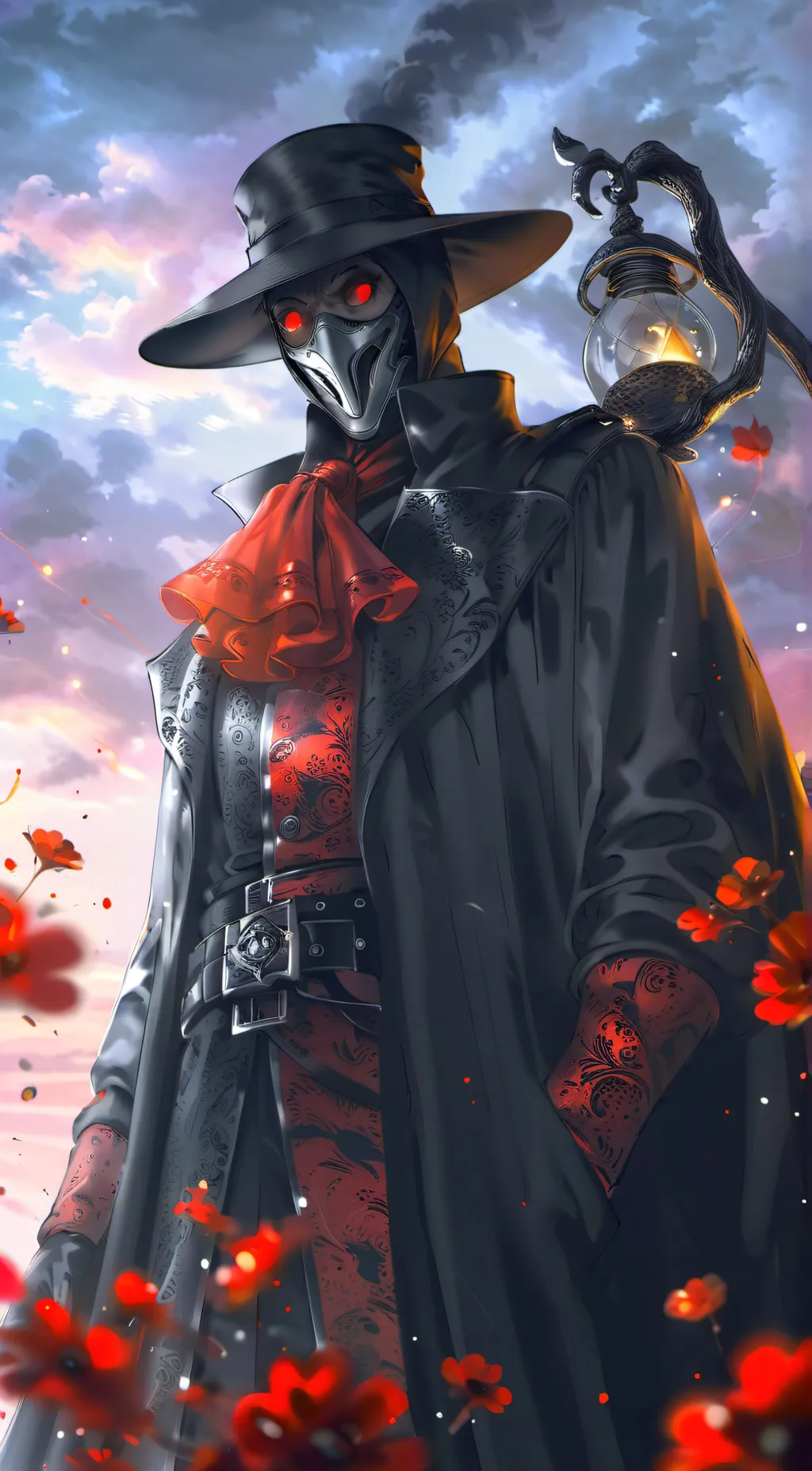 ai character: Cyber punk Reaper background