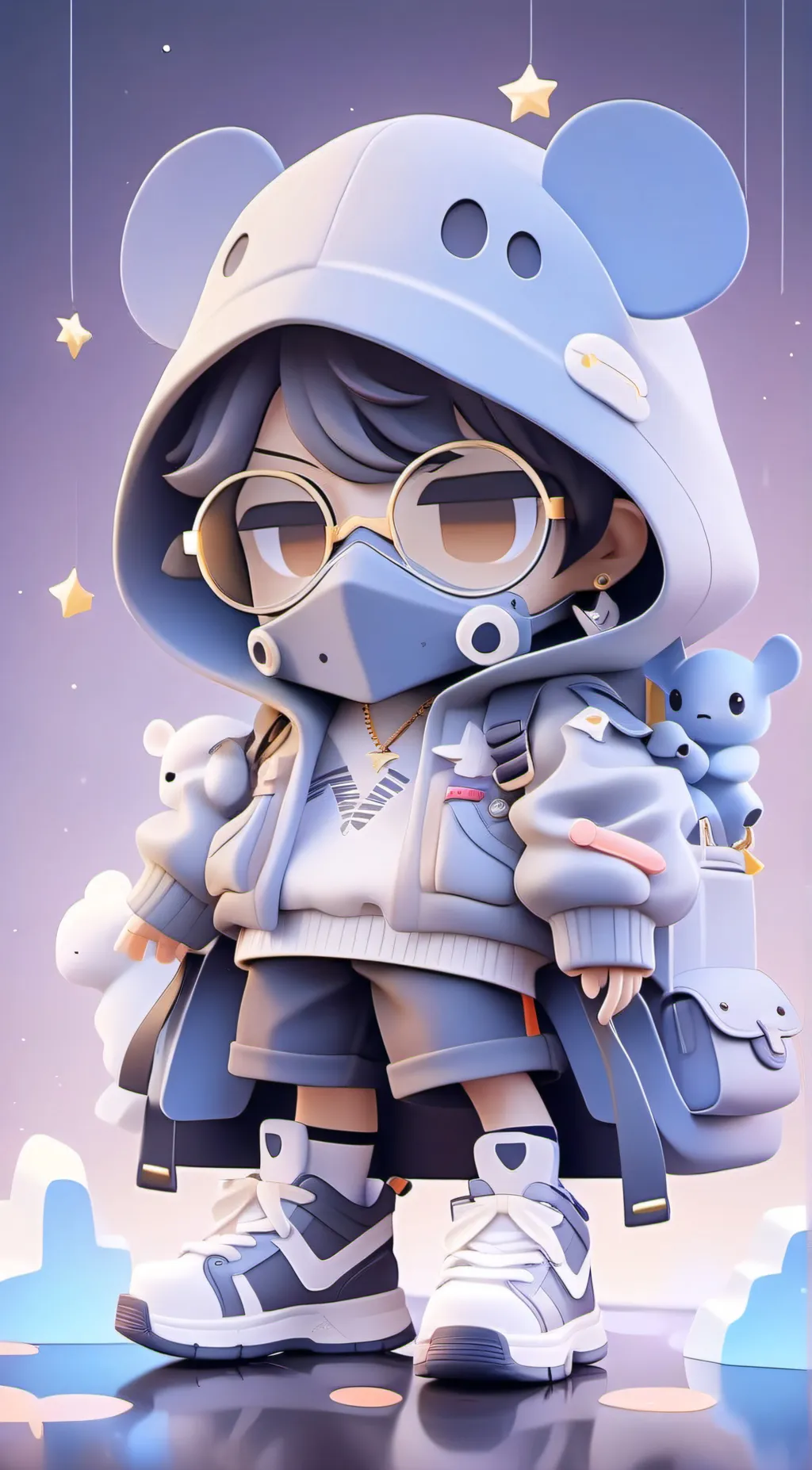 ai character: Shoe background