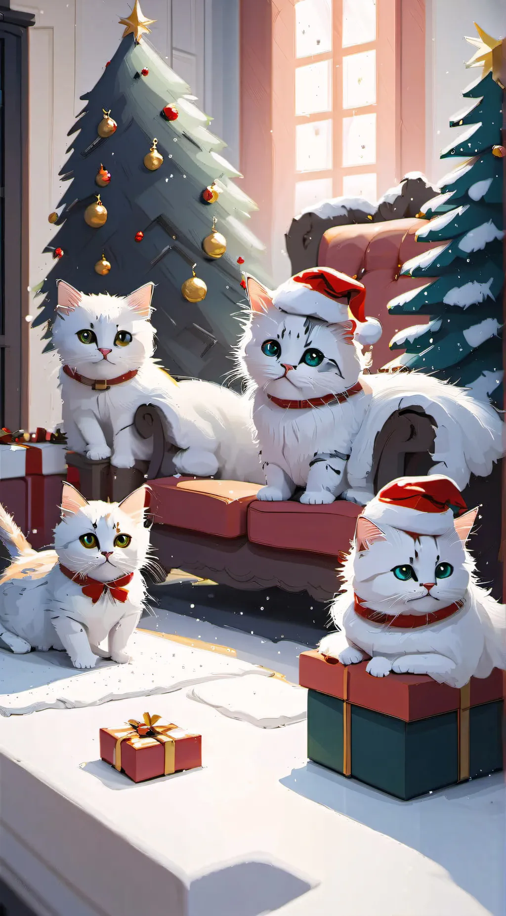 ai character: Chrismas Chaos! background