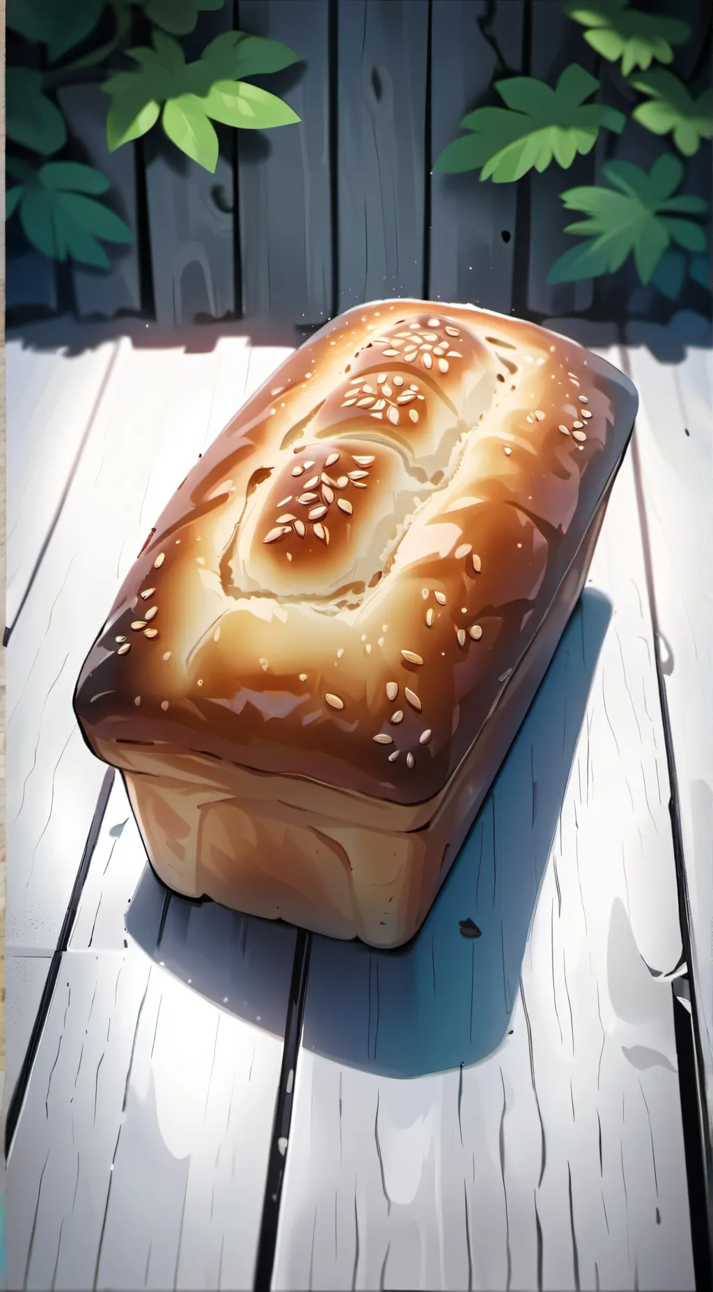 ai character: bread background