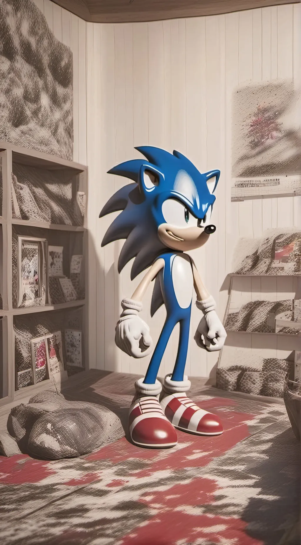 ai character: sonic  background