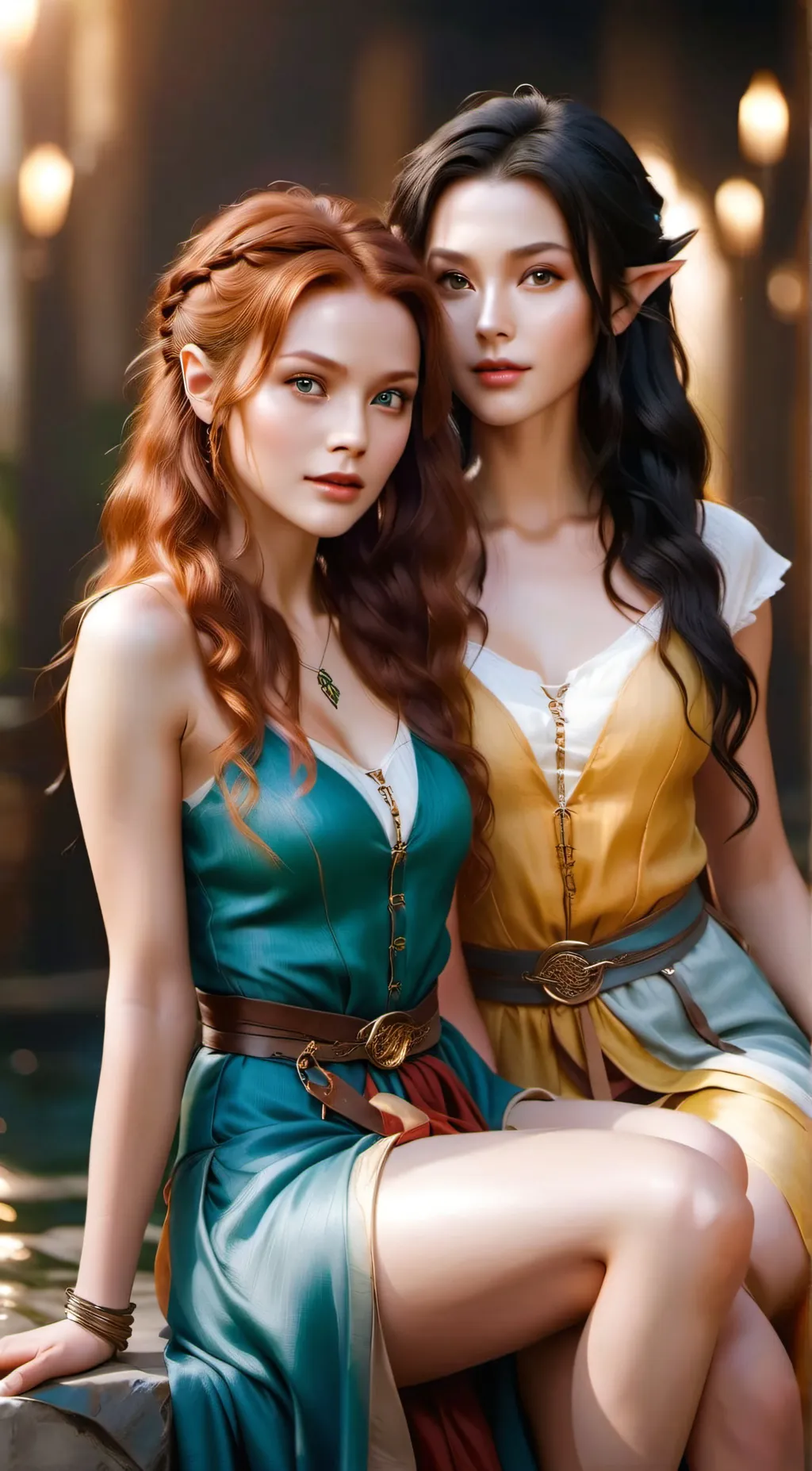 ai character: Brenna & Mella background