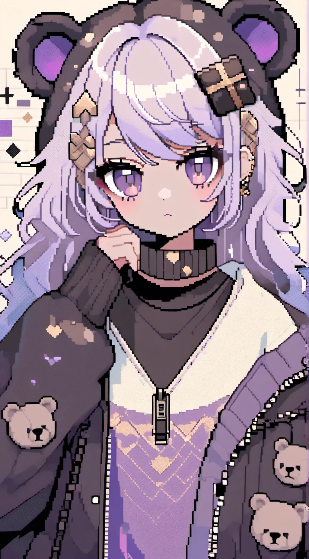 ai character: Fnia shadow Freddy background