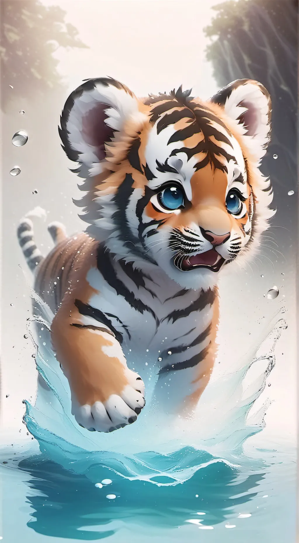 ai character: Stripes  background