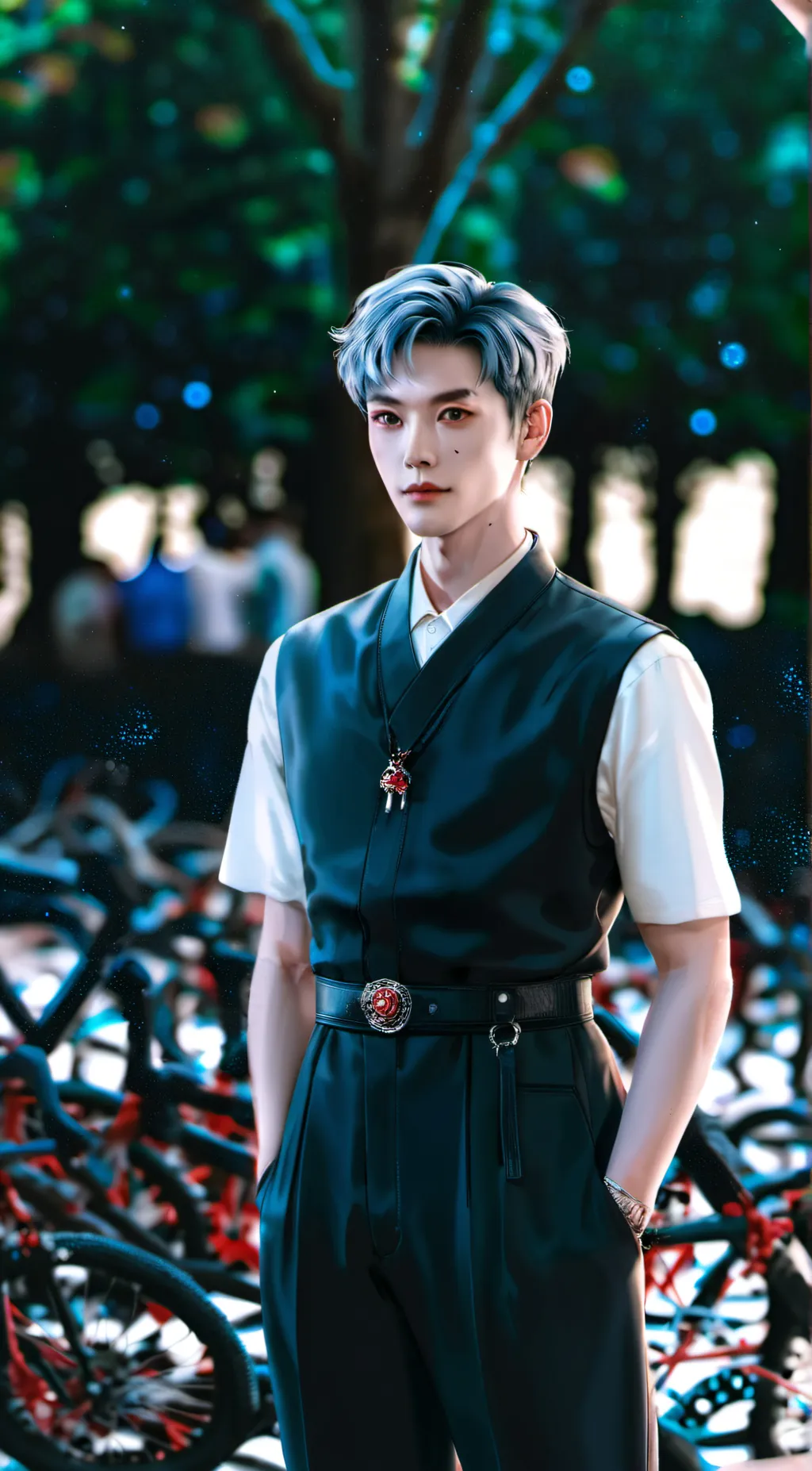 ai character: Ezra  background