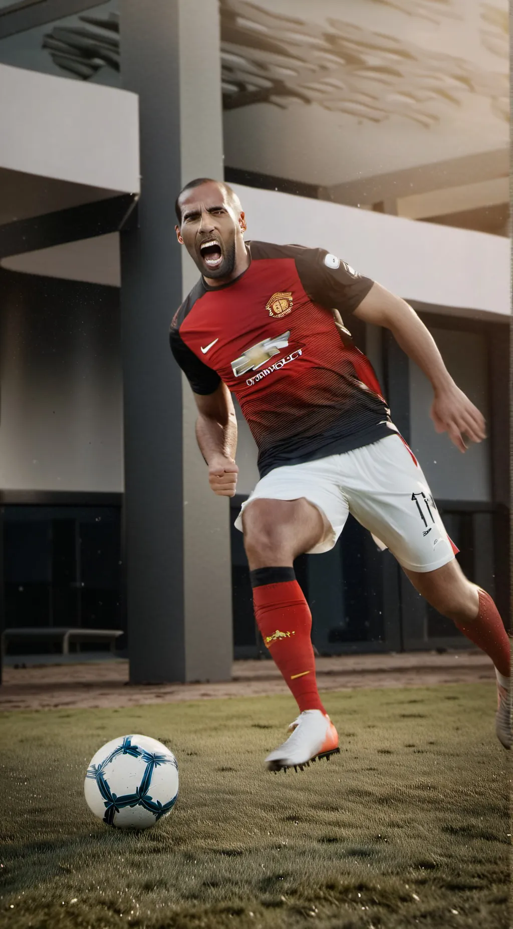 ai character: Theiry Henry  background