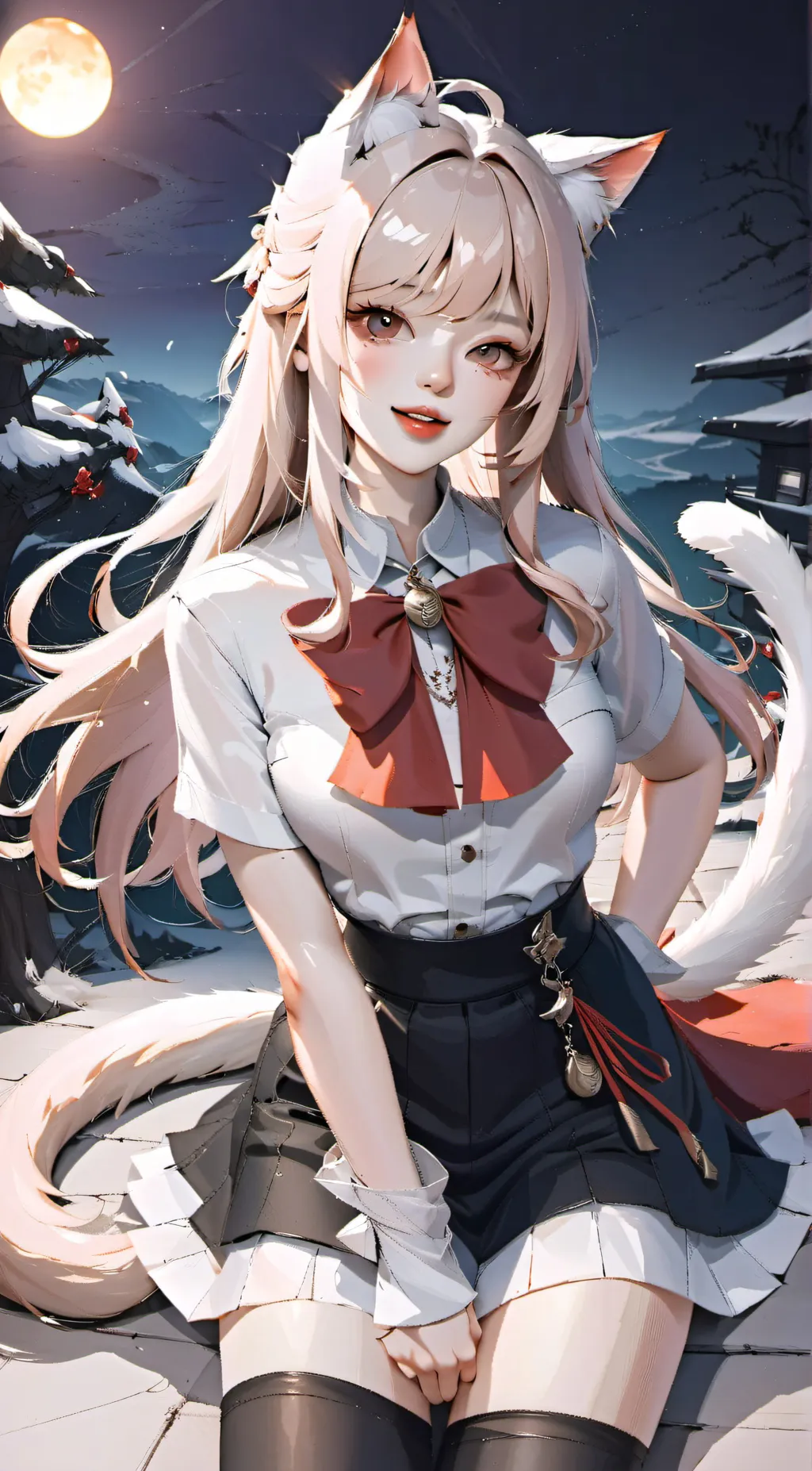 ai character: Winter background