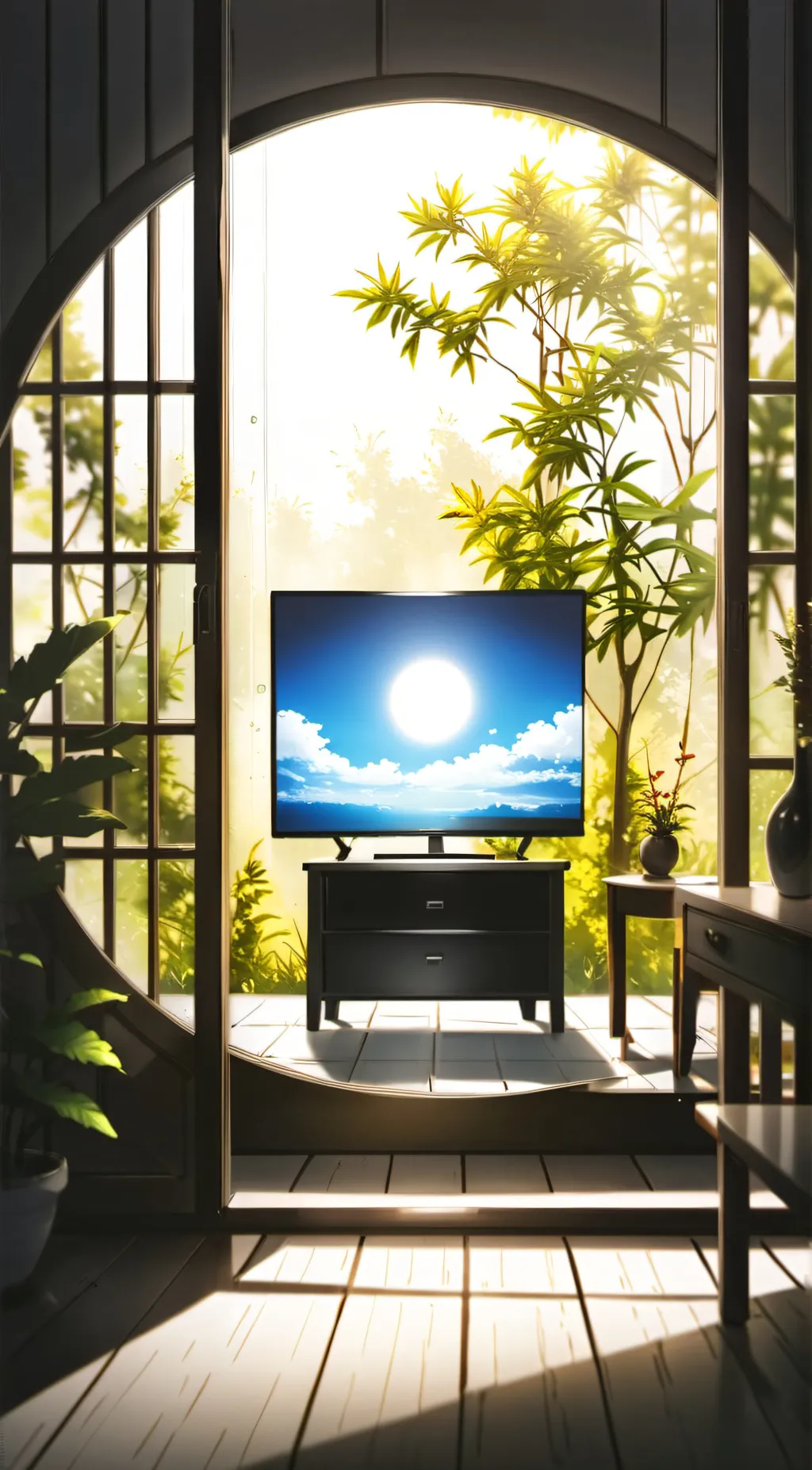 ai character: Alive TV background