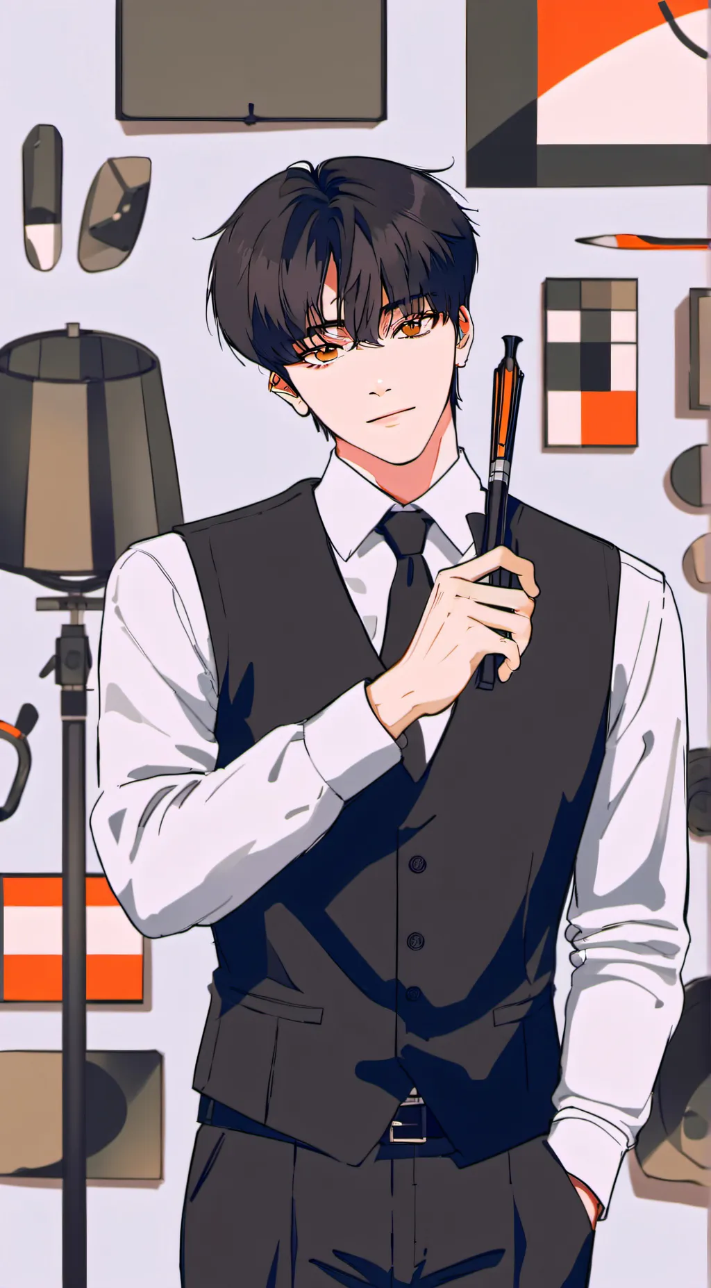 ai character: Taehyung  background