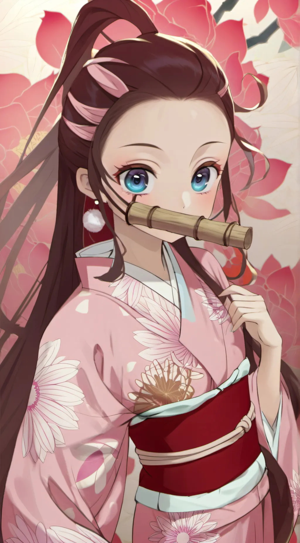 ai character: nezuko background