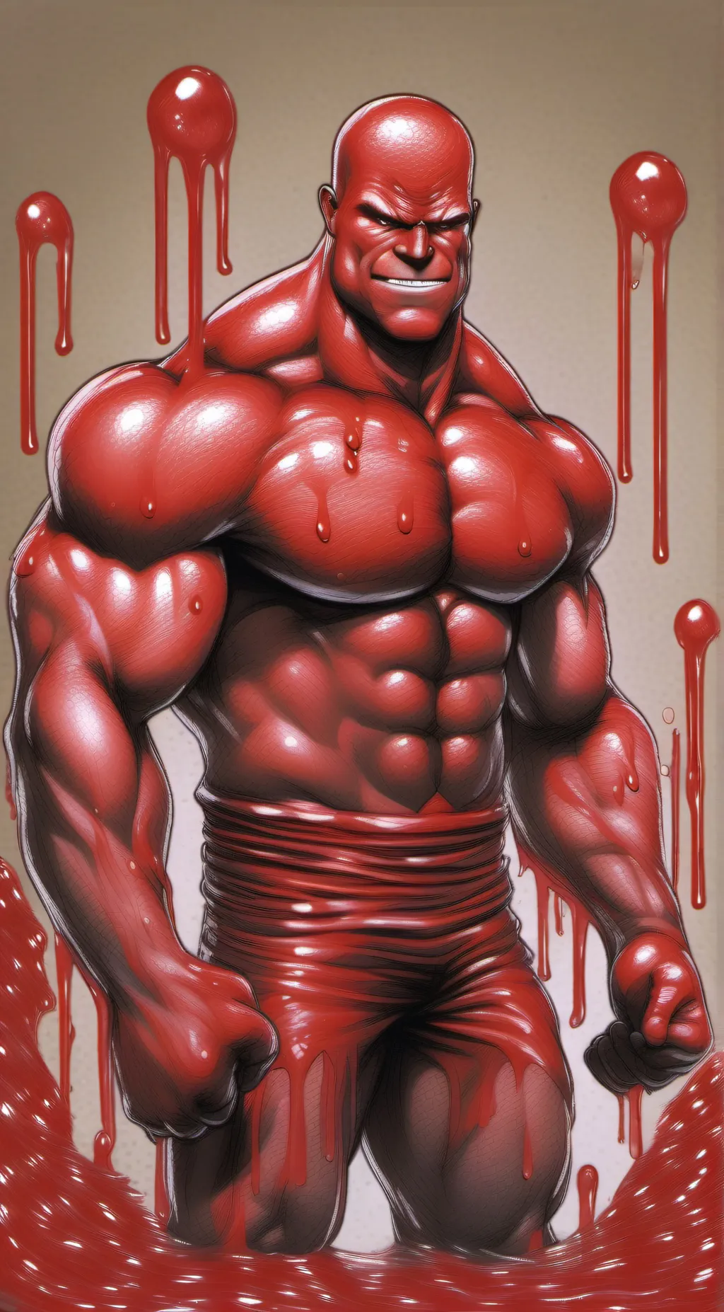 ai character: Rojo background