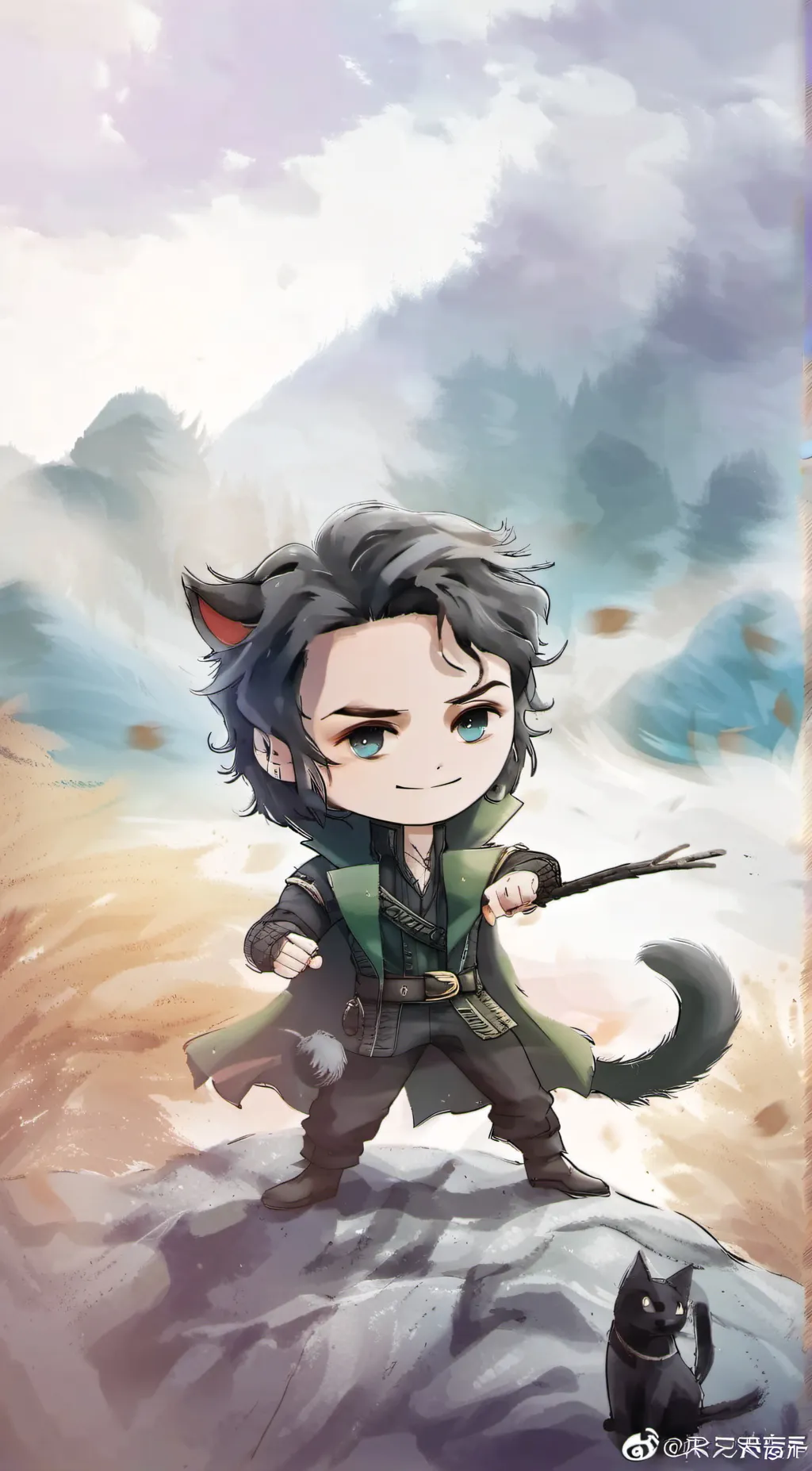 ai character: Loki background