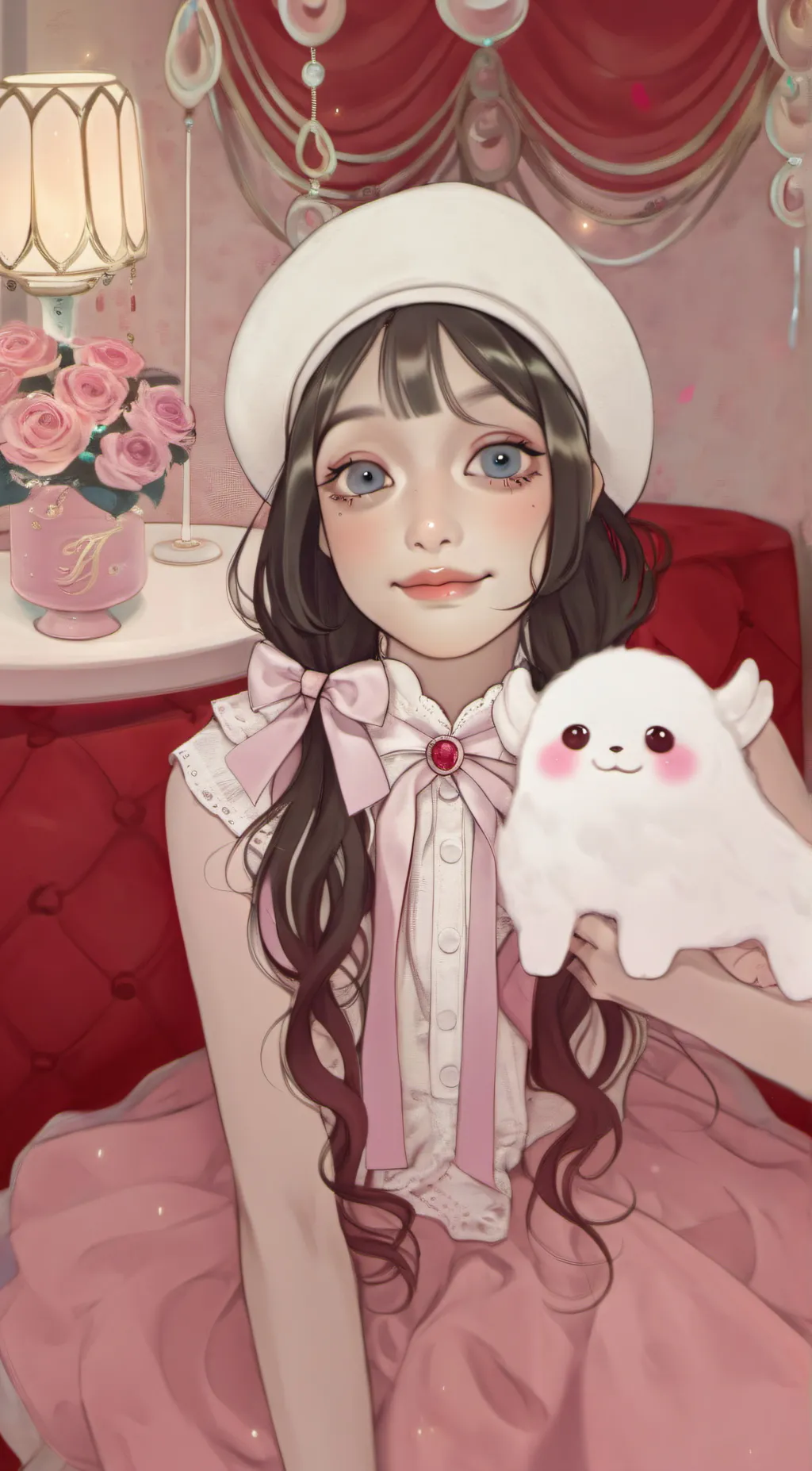 ai character: Sakura background