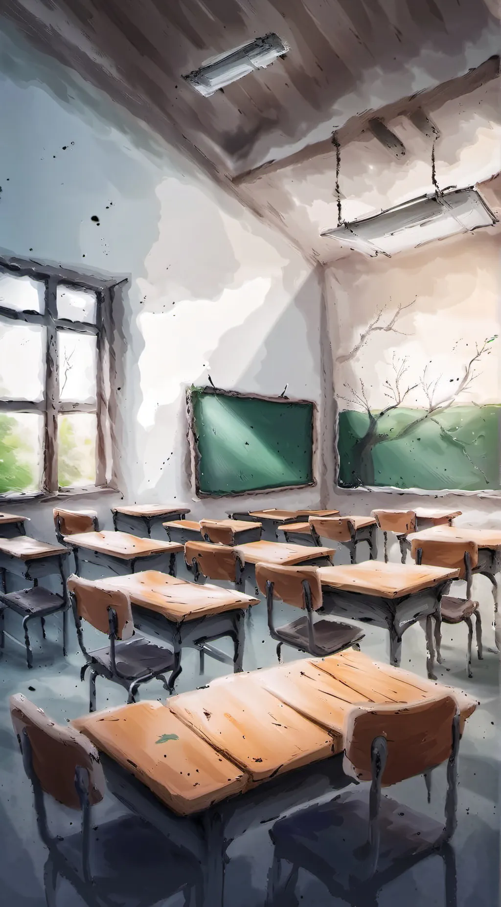 ai character: My classroom IRL background