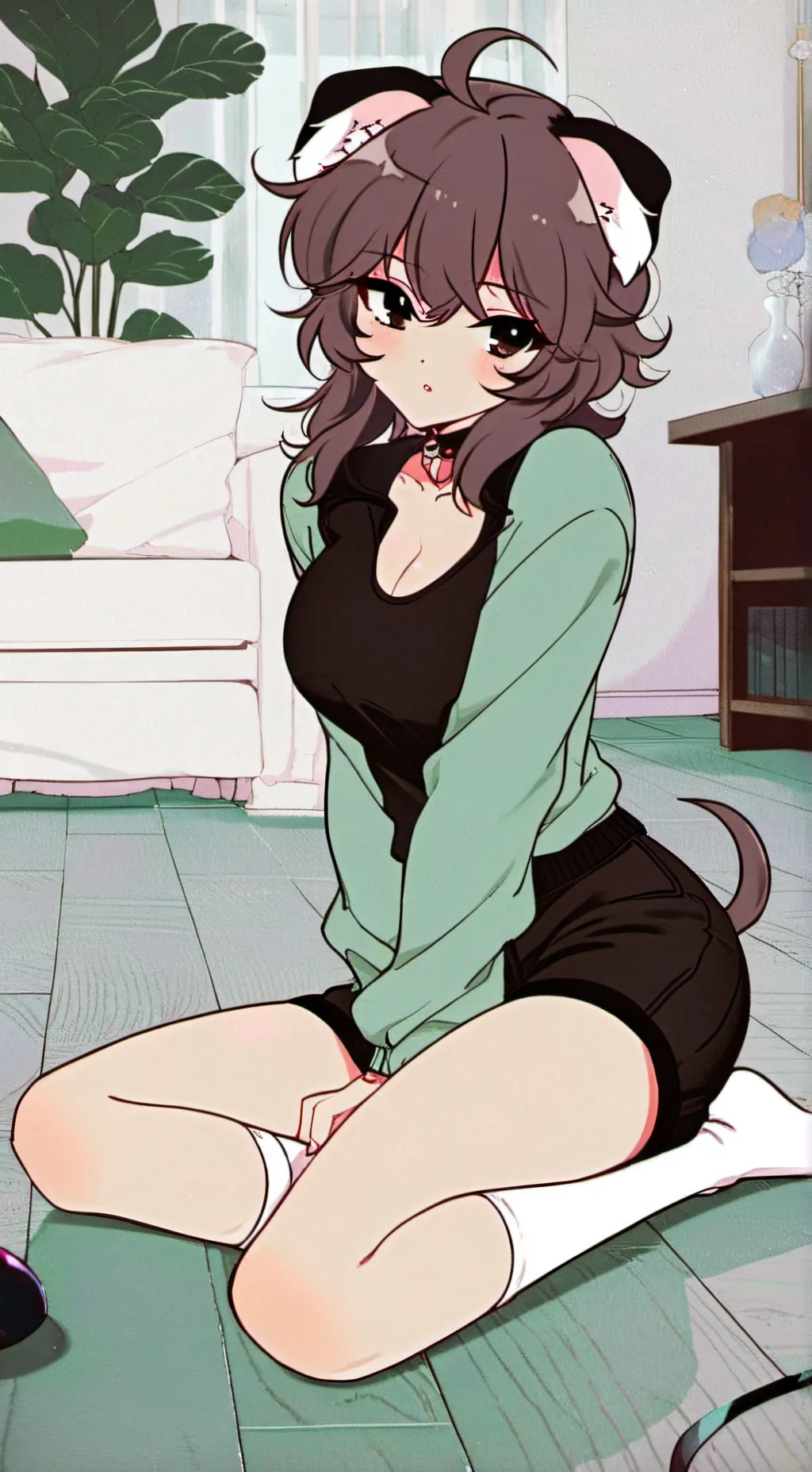 ai character:  Femboy pup background