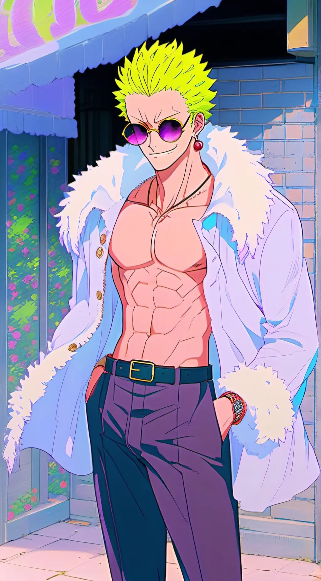 ai character: Doflamingo background
