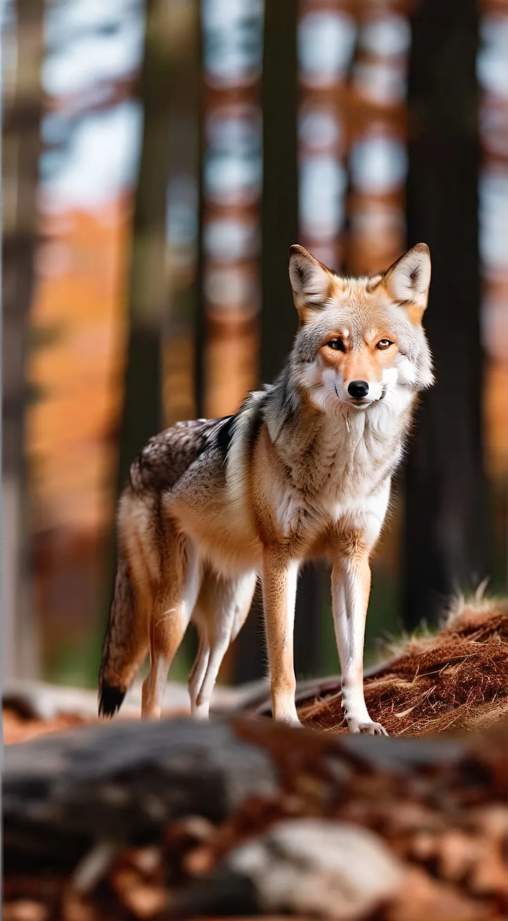 ai character: coyote  background
