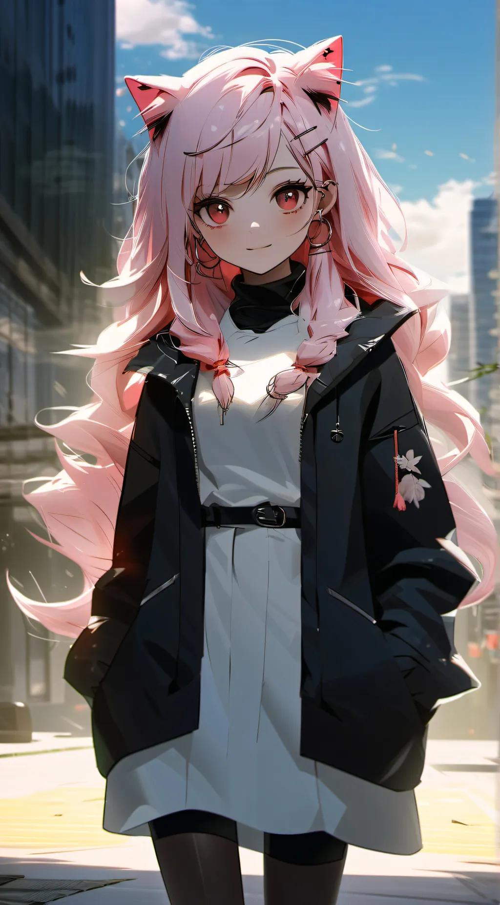 ai character: Cat Girl  background